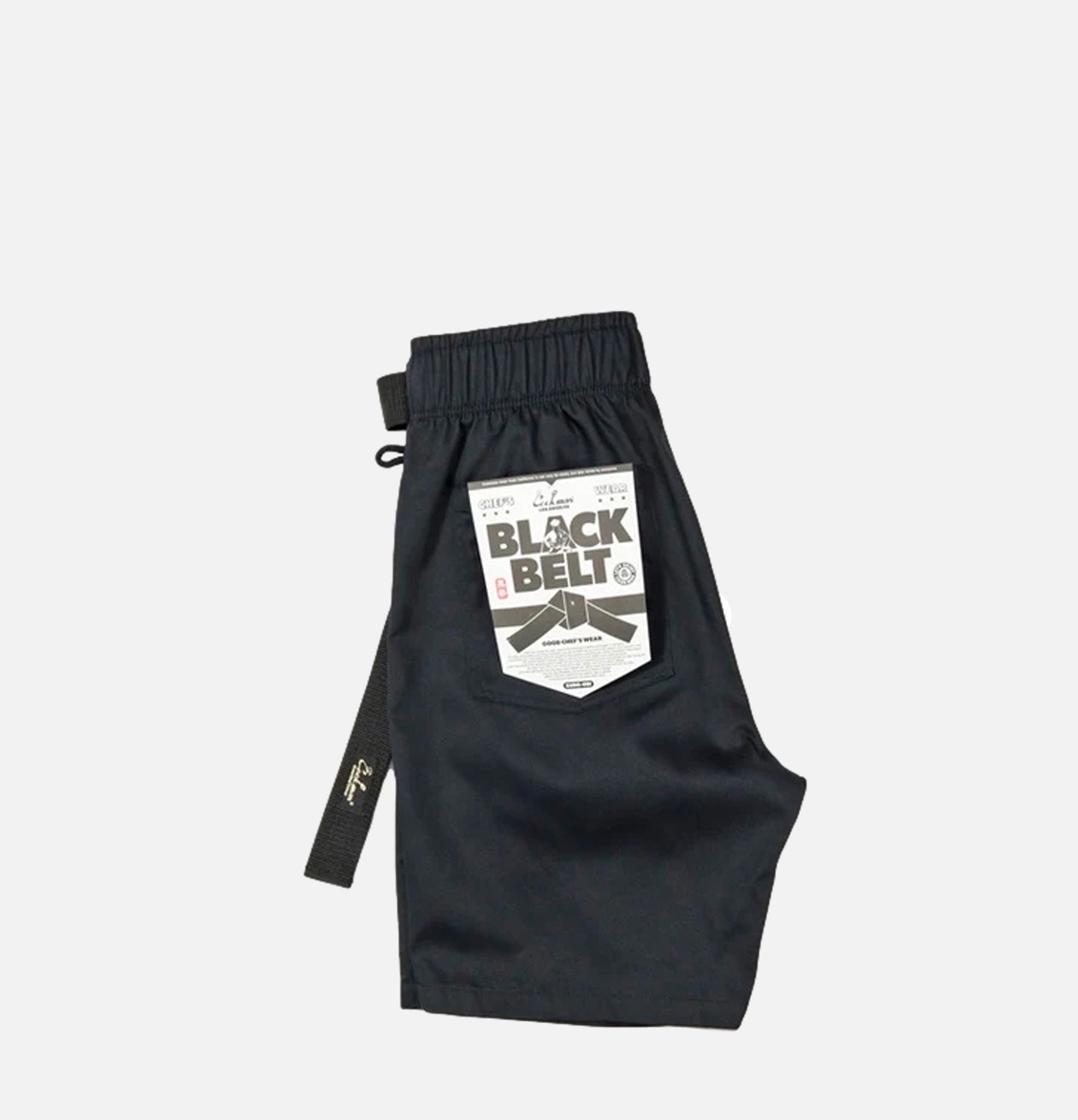 Cookman Chef Pants Short Black Belt Noir