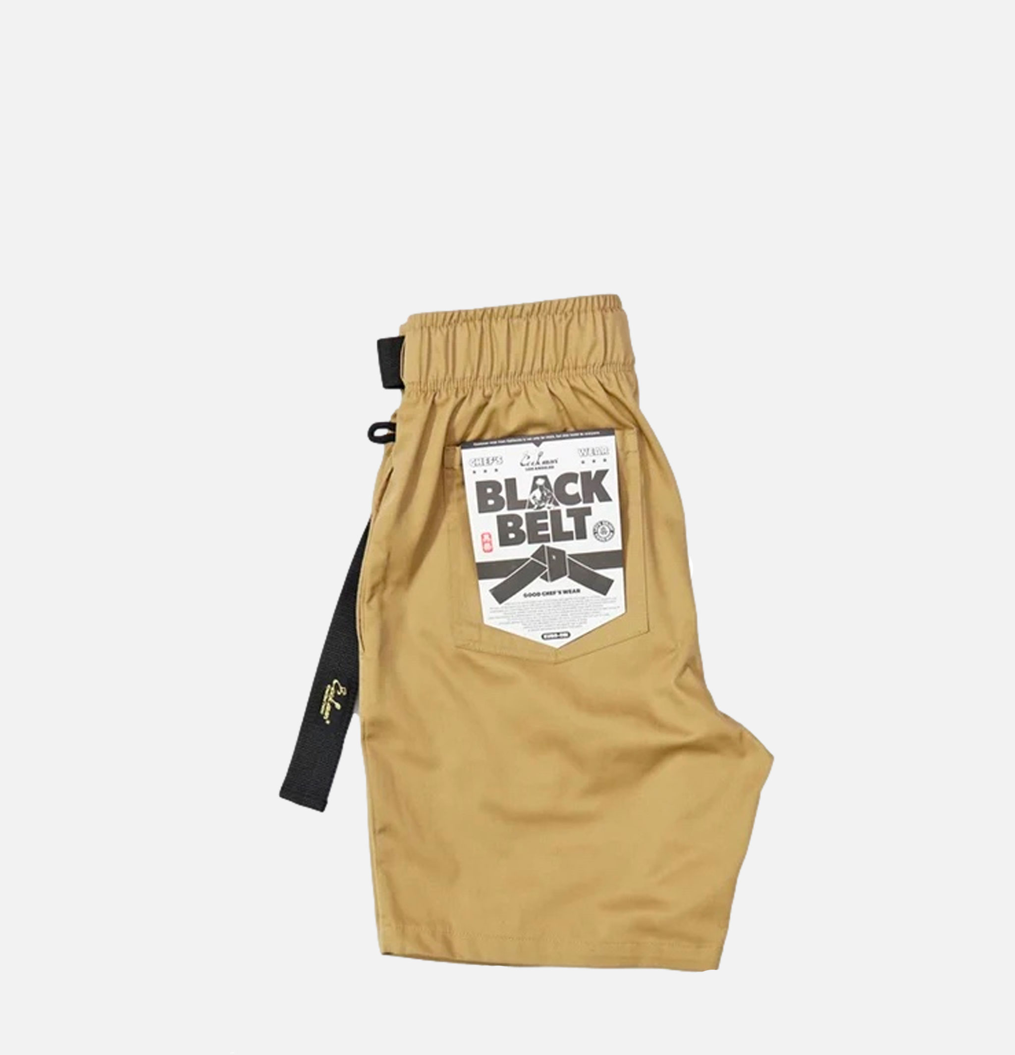 Cookman Chef Pants Short Black Belt Peanuts