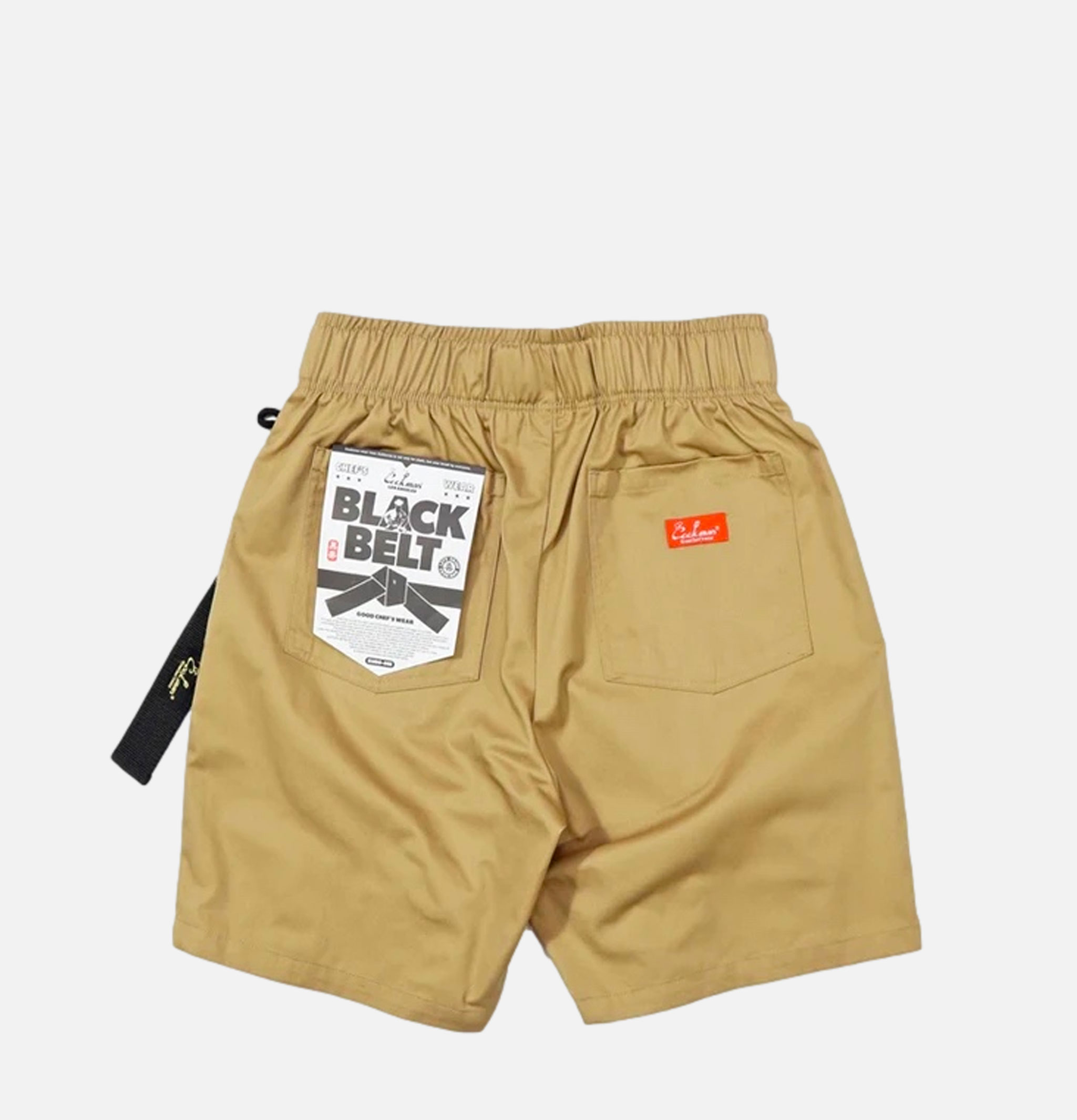 Cookman Chef Pants Short Black Belt Peanuts