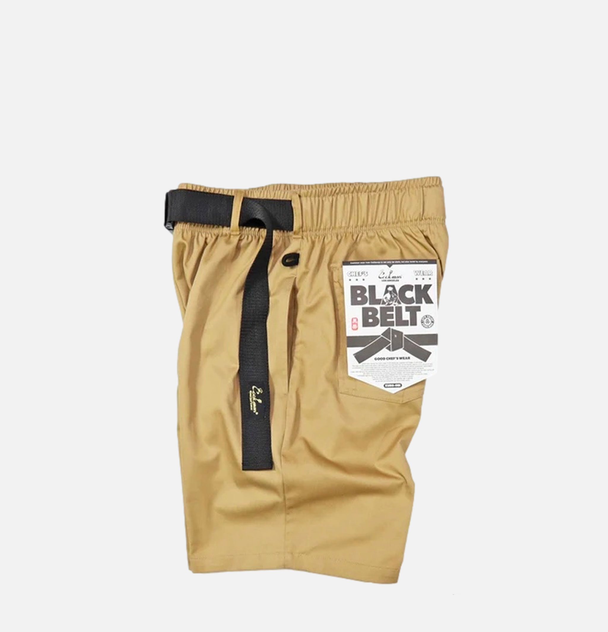 Cookman Chef Pants Short Black Belt Peanuts