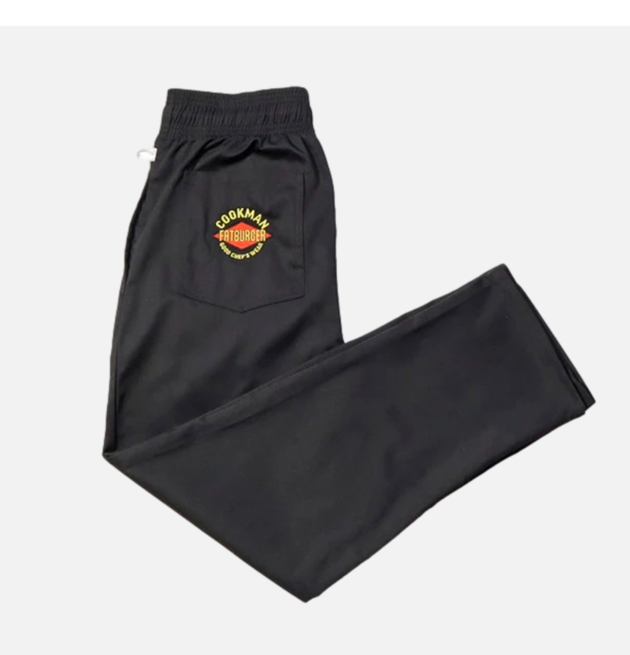 Cookman x Fatburger Chef Pants Semiwide Black
