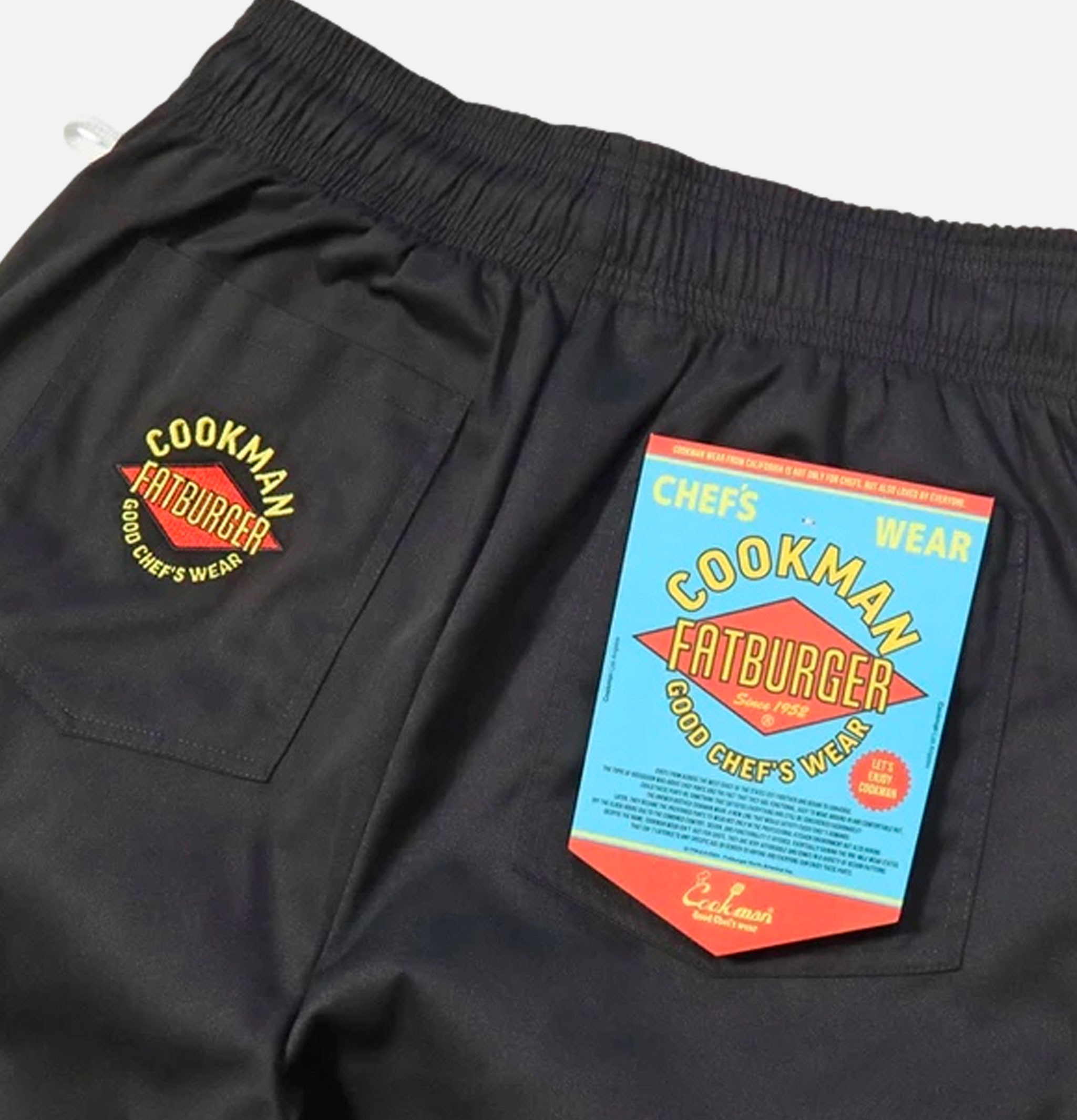 Cookman x Fatburger Chef Pants Semiwide Black