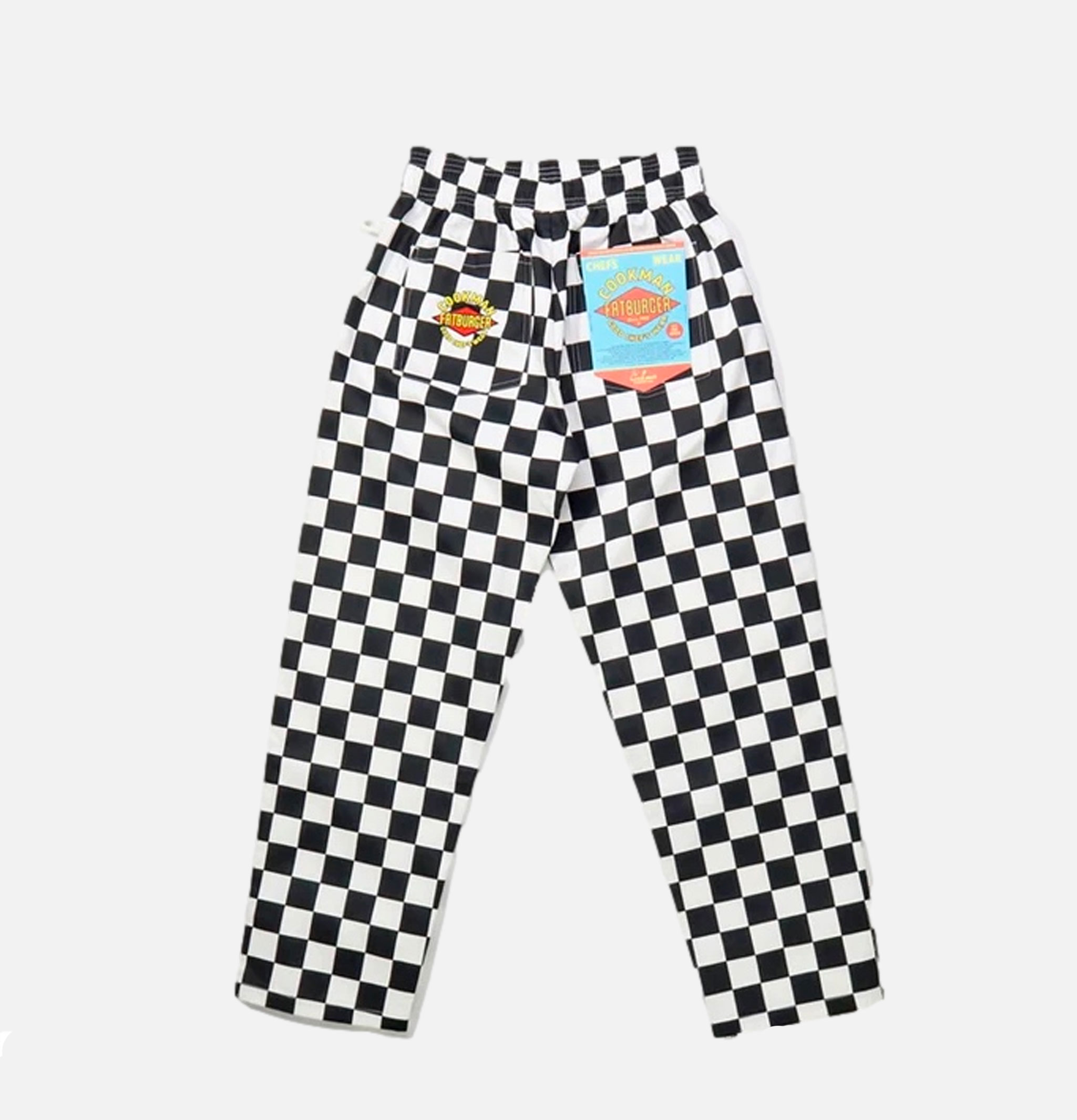 Cookman Chef Semiwide Checker Black