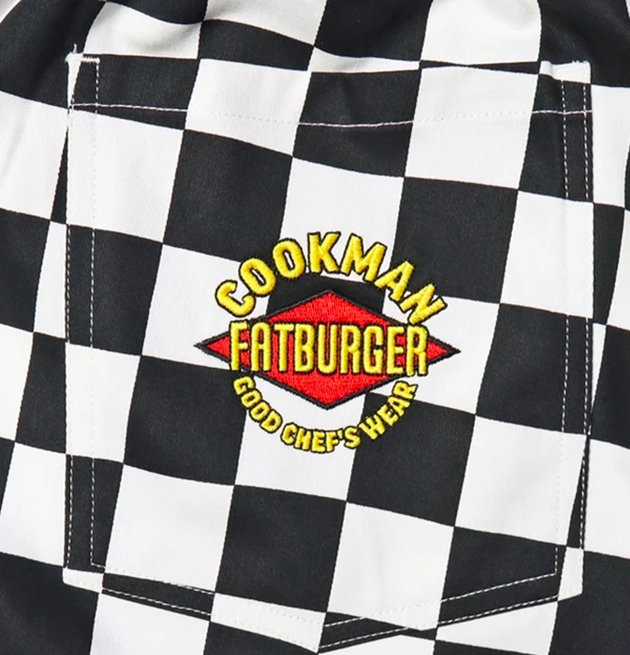 Cookman Chef Semiwide Checker Black