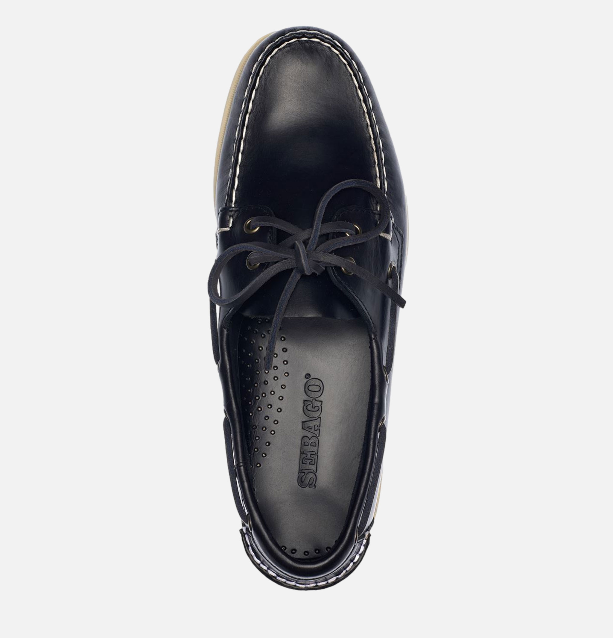 Sebago Docksides Portland Waxed Navy
