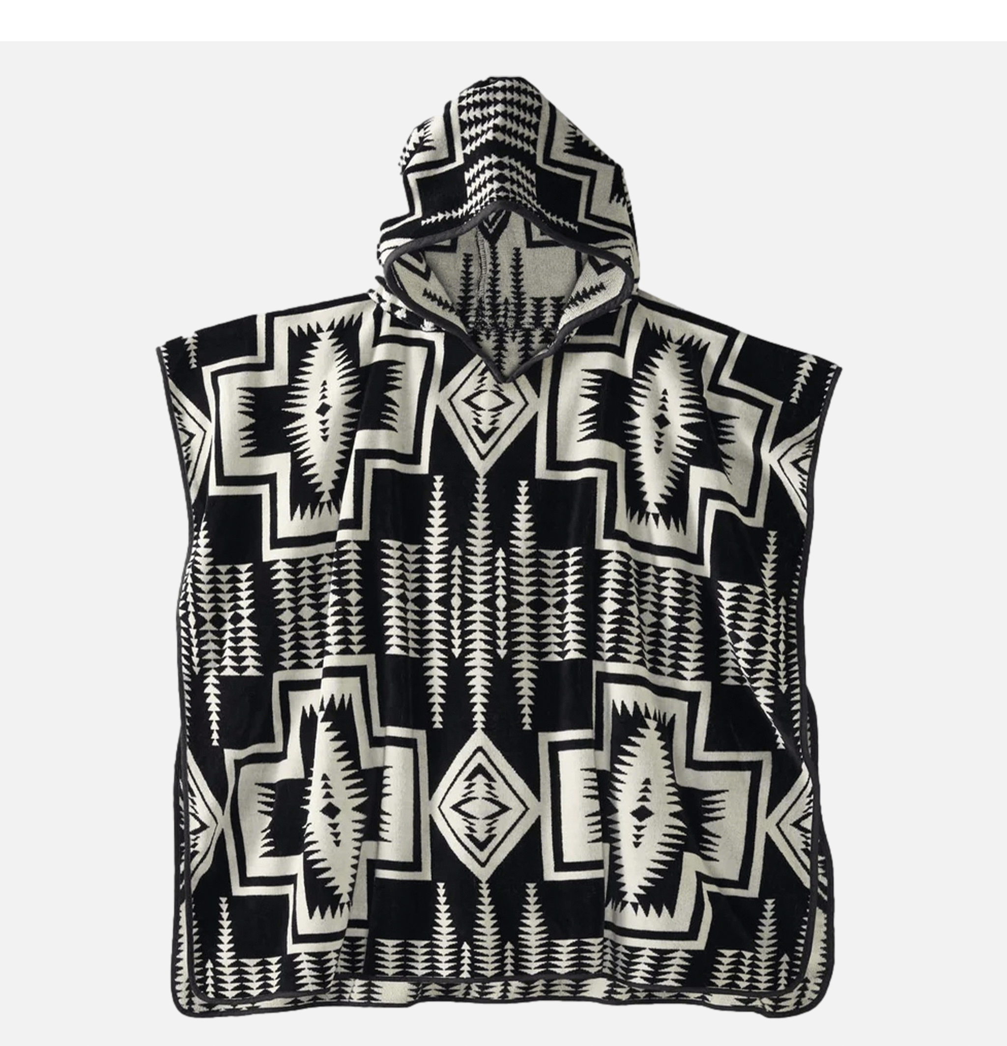 Pendleton Adult Jacquard Hooded Towel Black