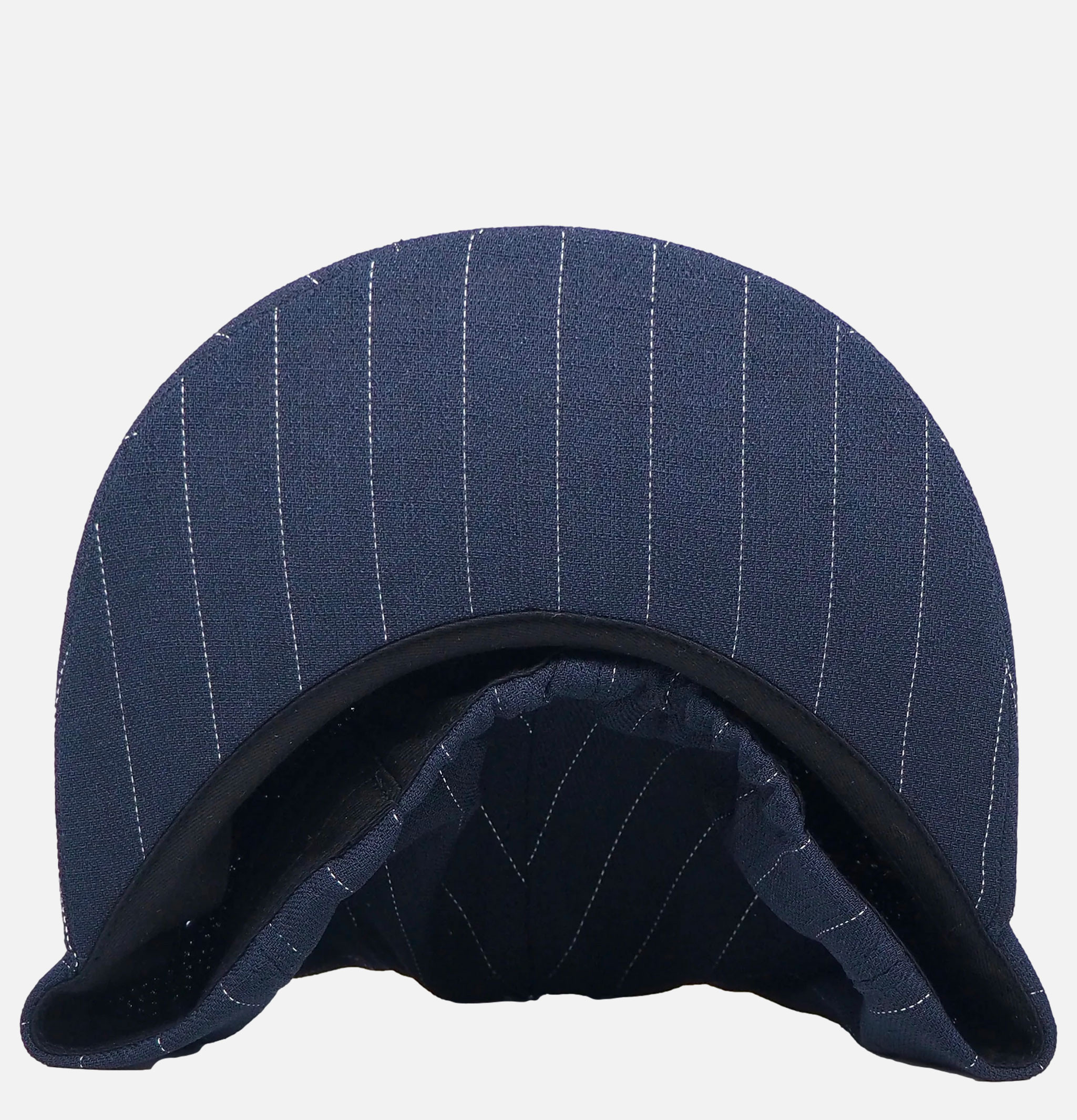 Found Feather Cap Cotton Linen 6 Panel Navy Stripes