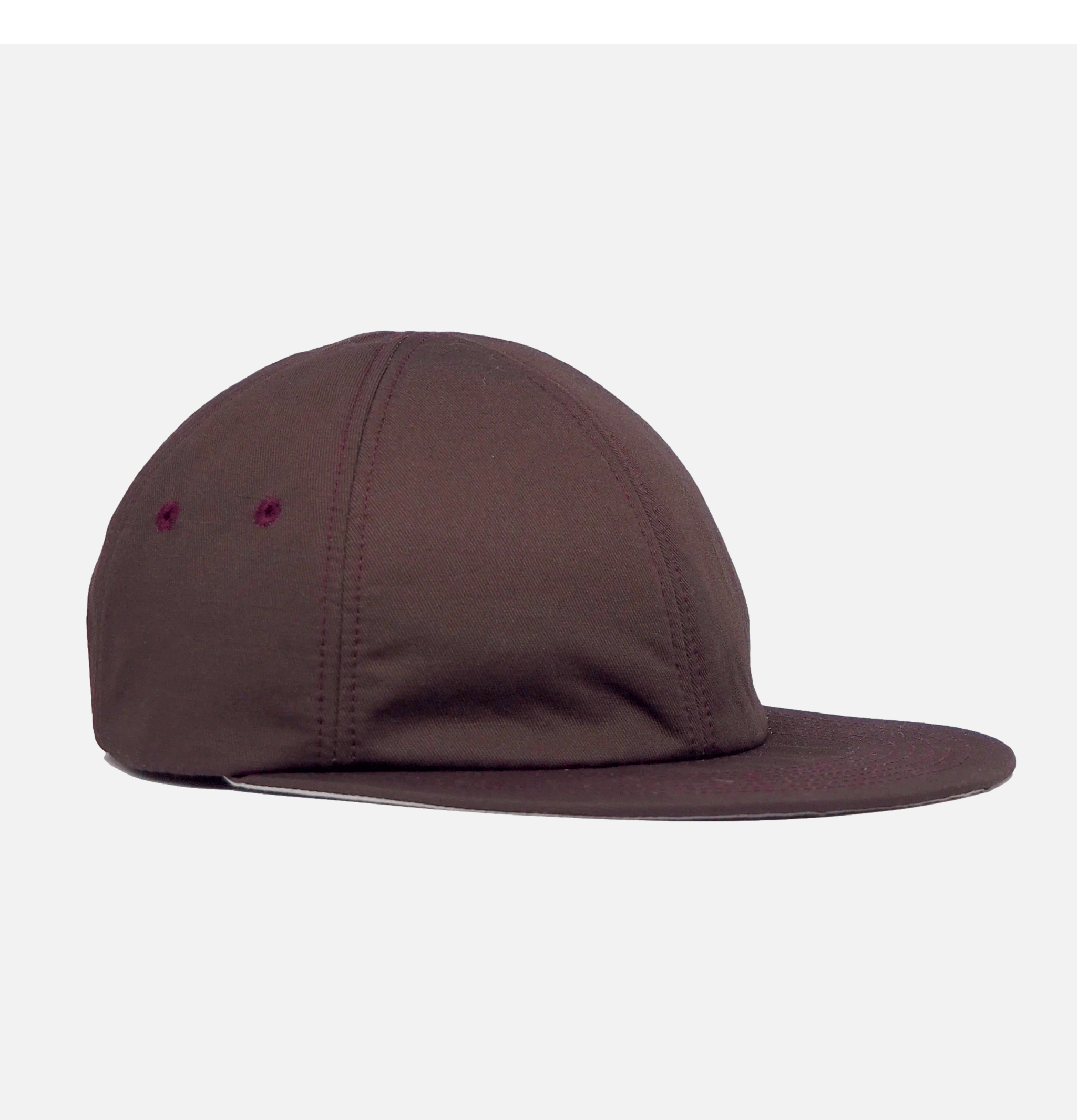Found Feather Cap Cotton Linen 6 Panel Purple