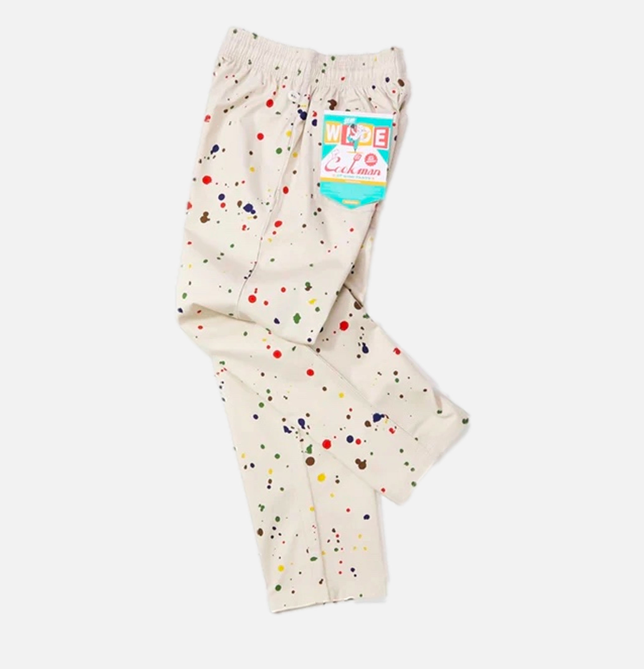 Cookman Chef Pants Semiwide Sauce Splash Beige