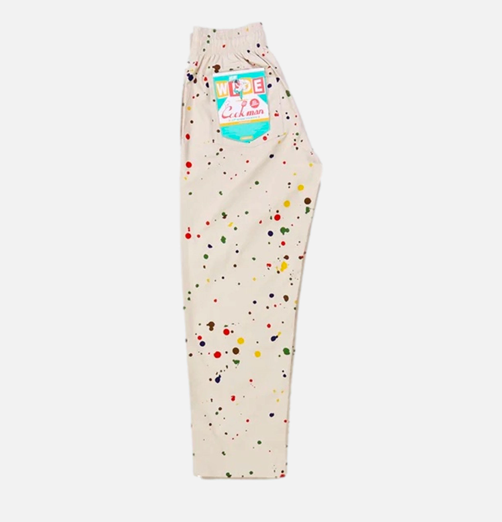 Cookman Chef Pants Semiwide Sauce Splash Beige