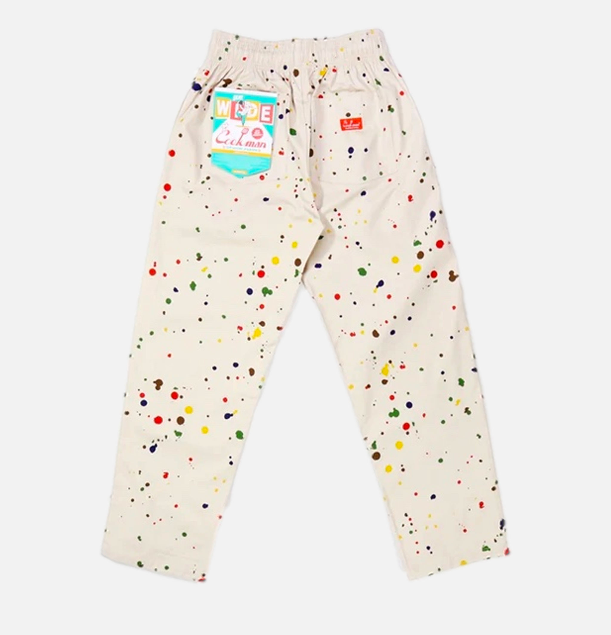 Cookman Chef Pants Semiwide Sauce Splash Beige