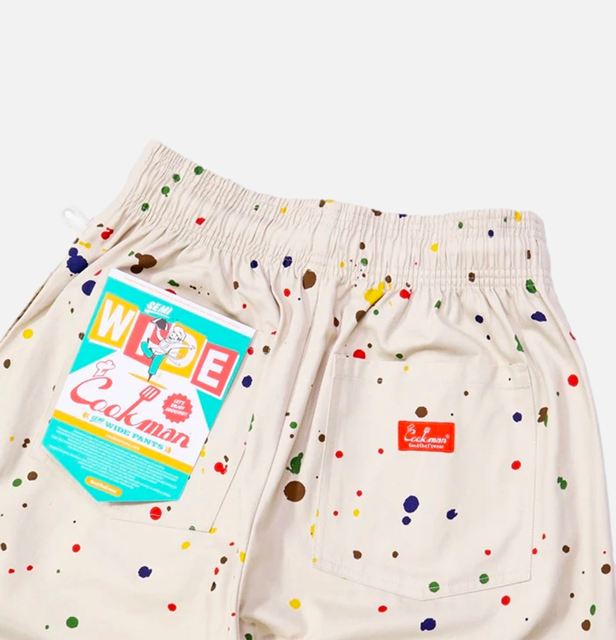 Cookman Chef Pants Semiwide Sauce Splash Beige