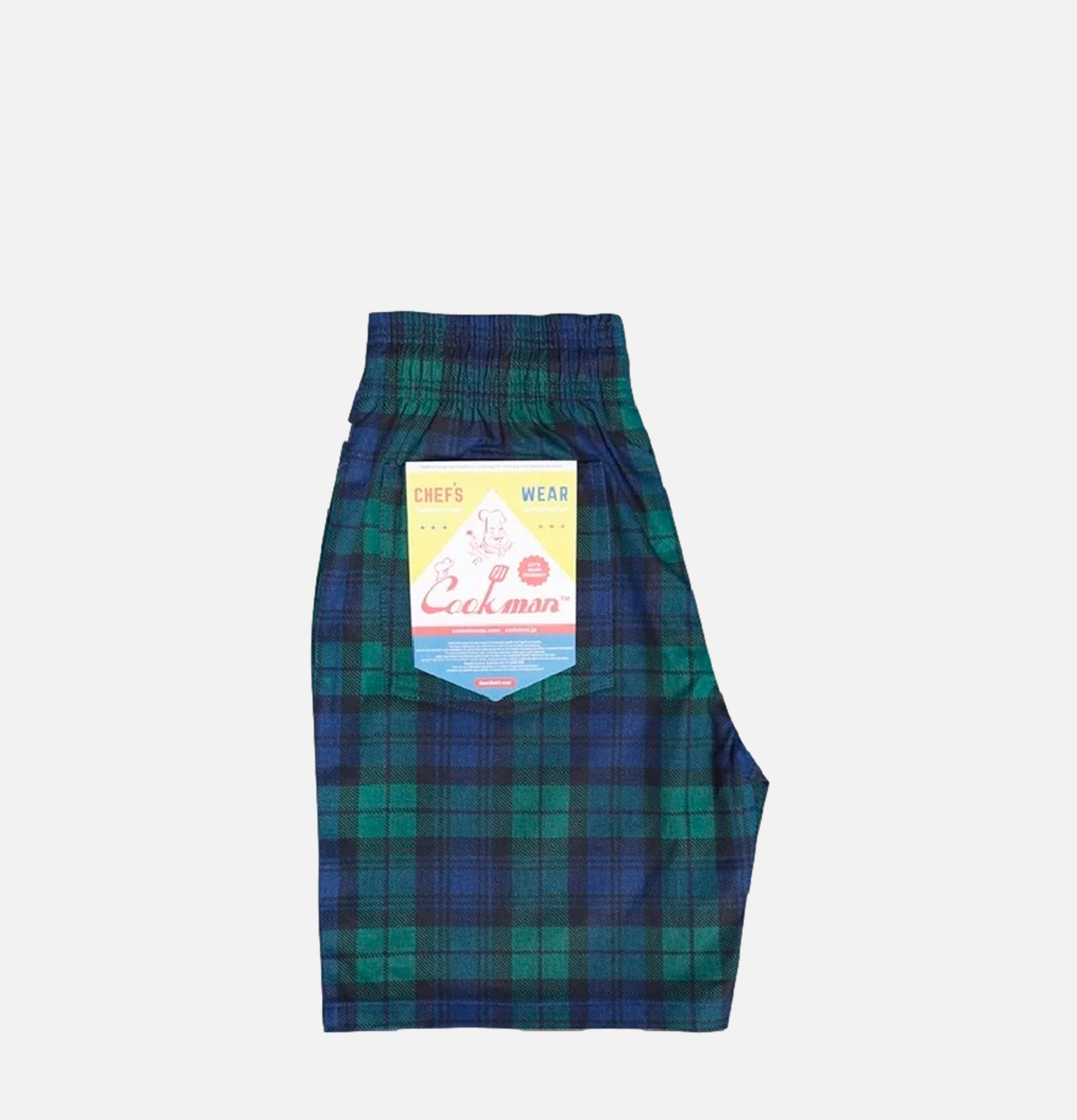 Cookman Chef Short Black Watch Plaid