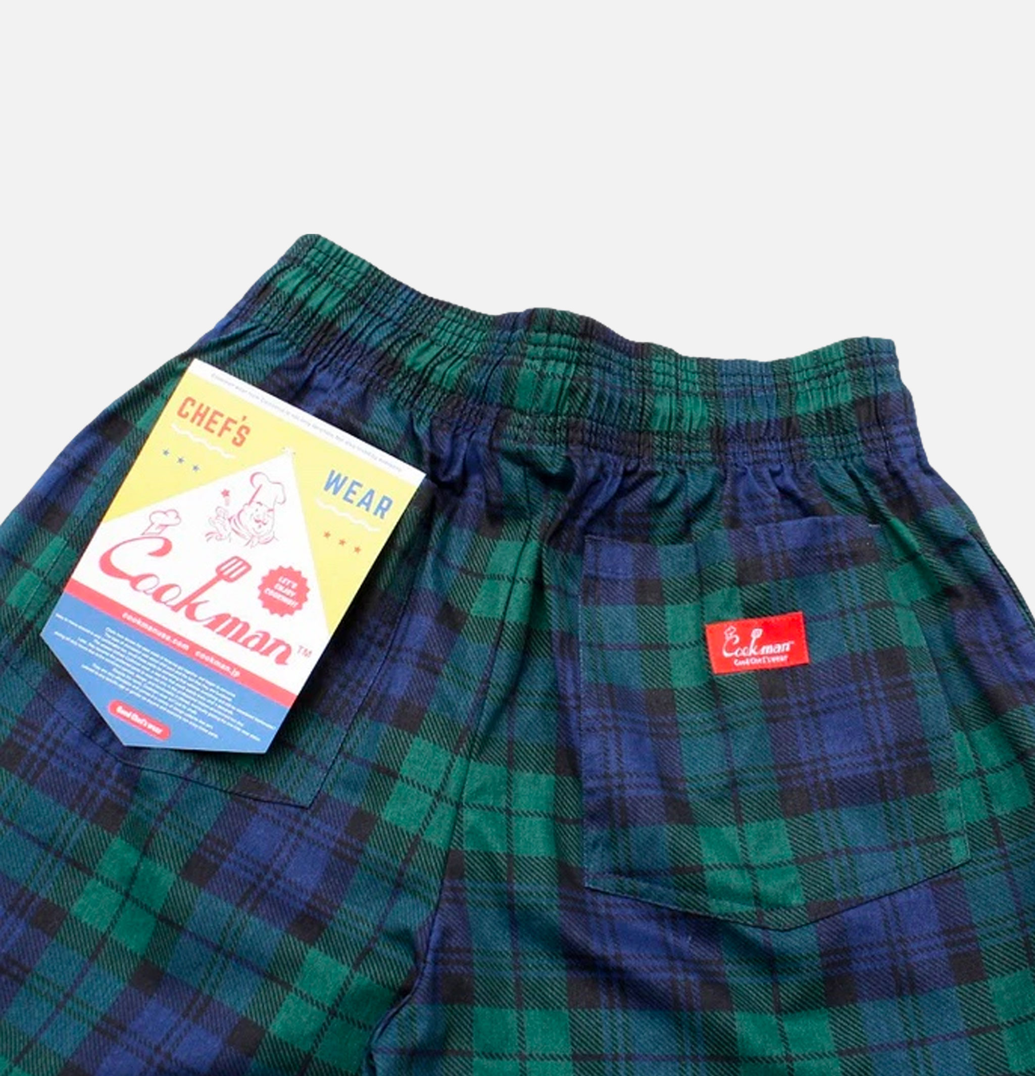 Cookman Chef Short Black Watch Plaid