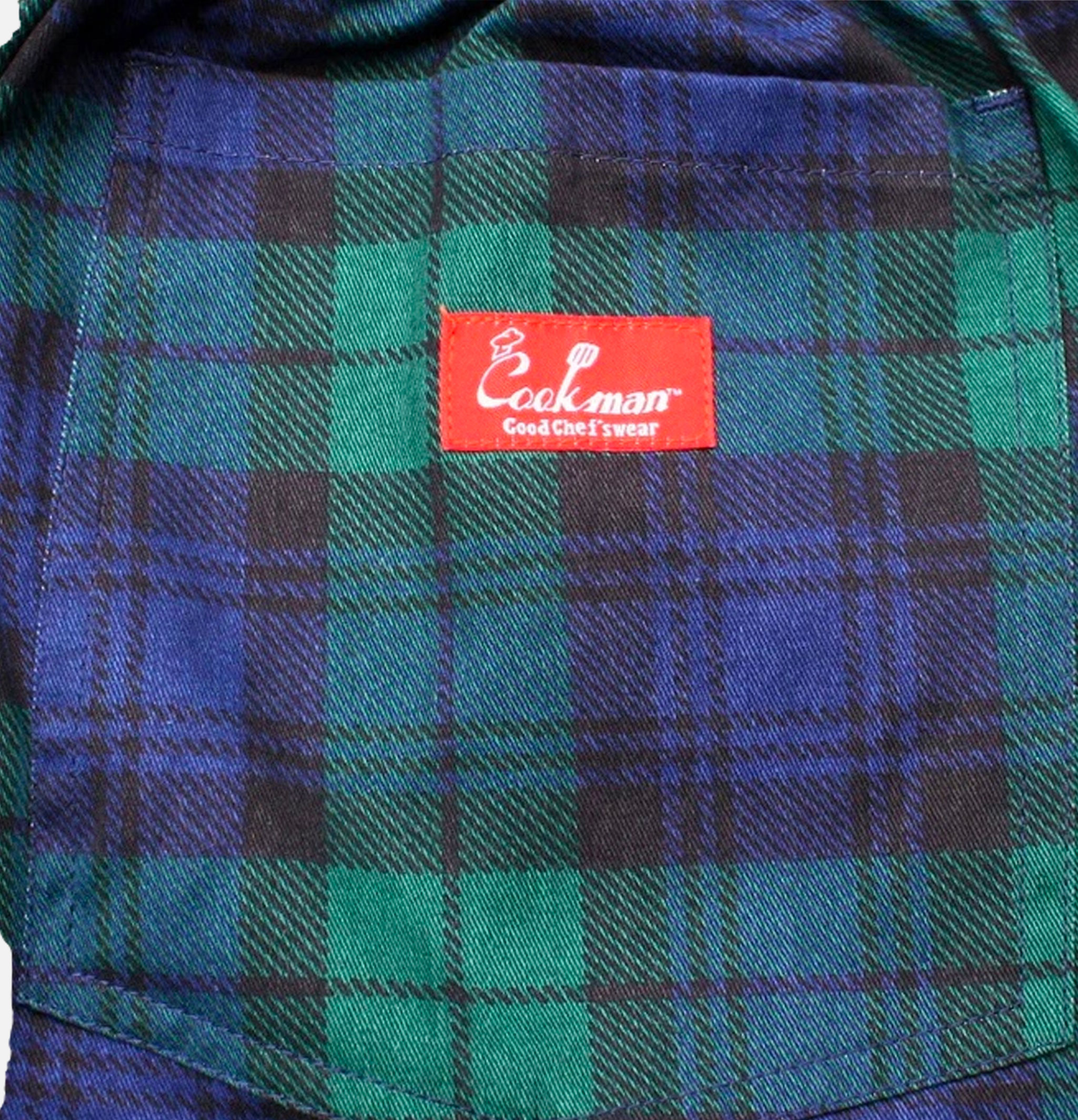 Cookman Chef Short Black Watch Plaid