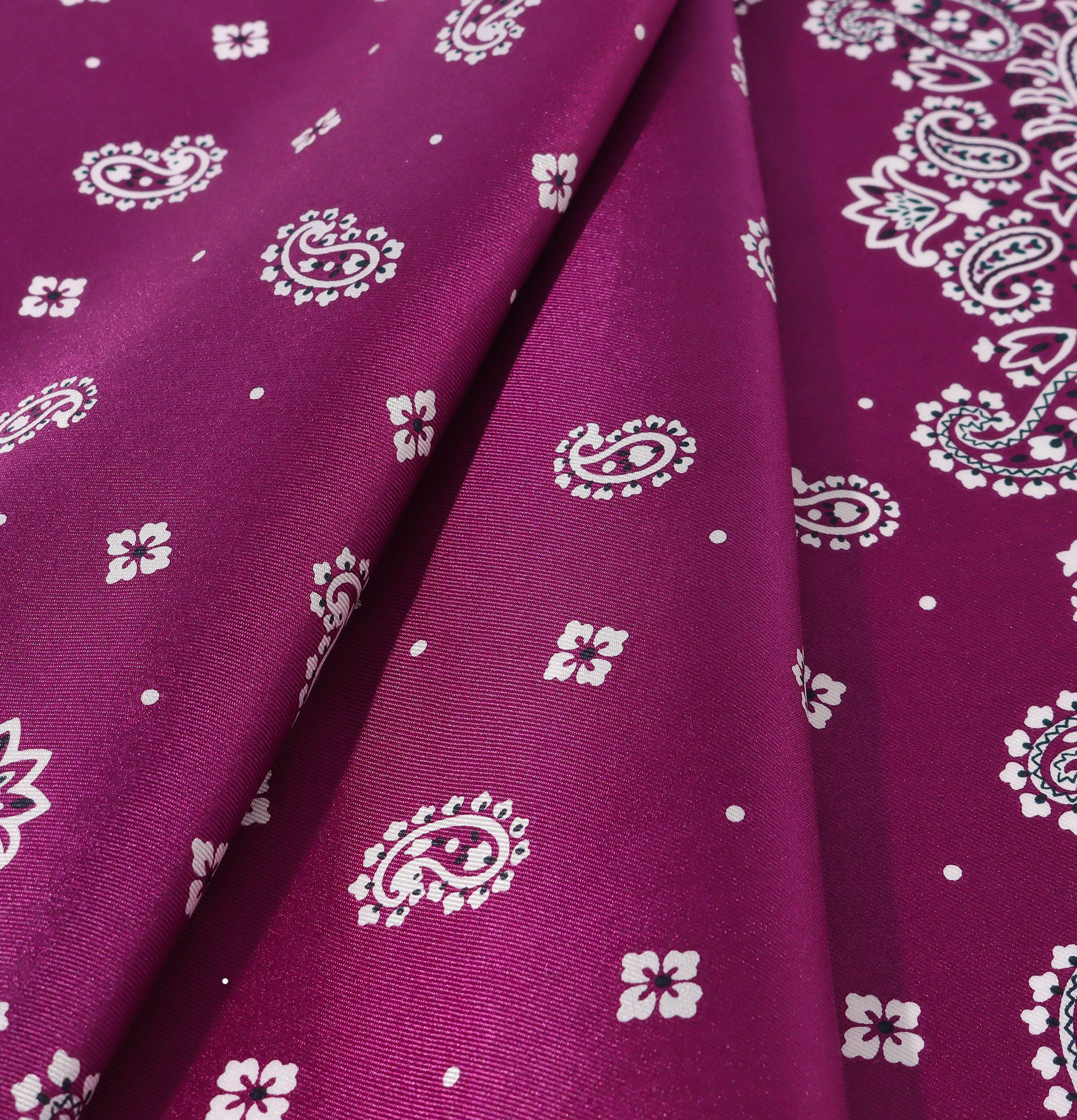 Anonymous Ism Paisley Foulard Soie Violet