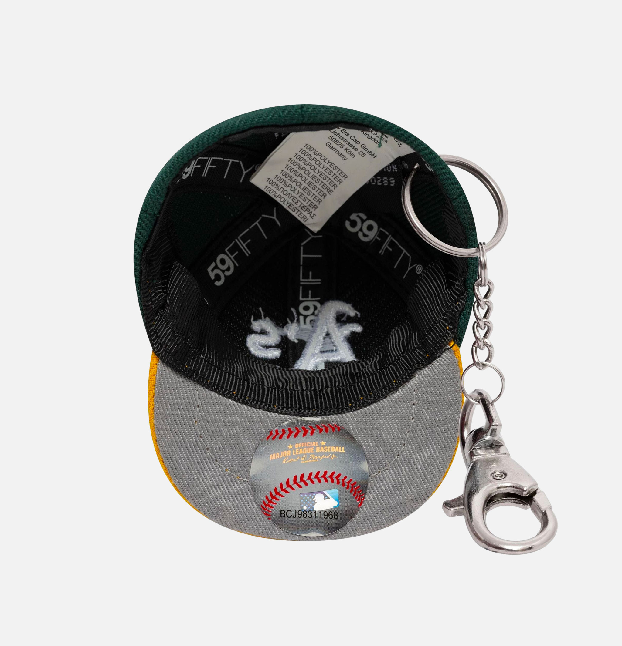 Mlb Mini Cap Keychain Oakath