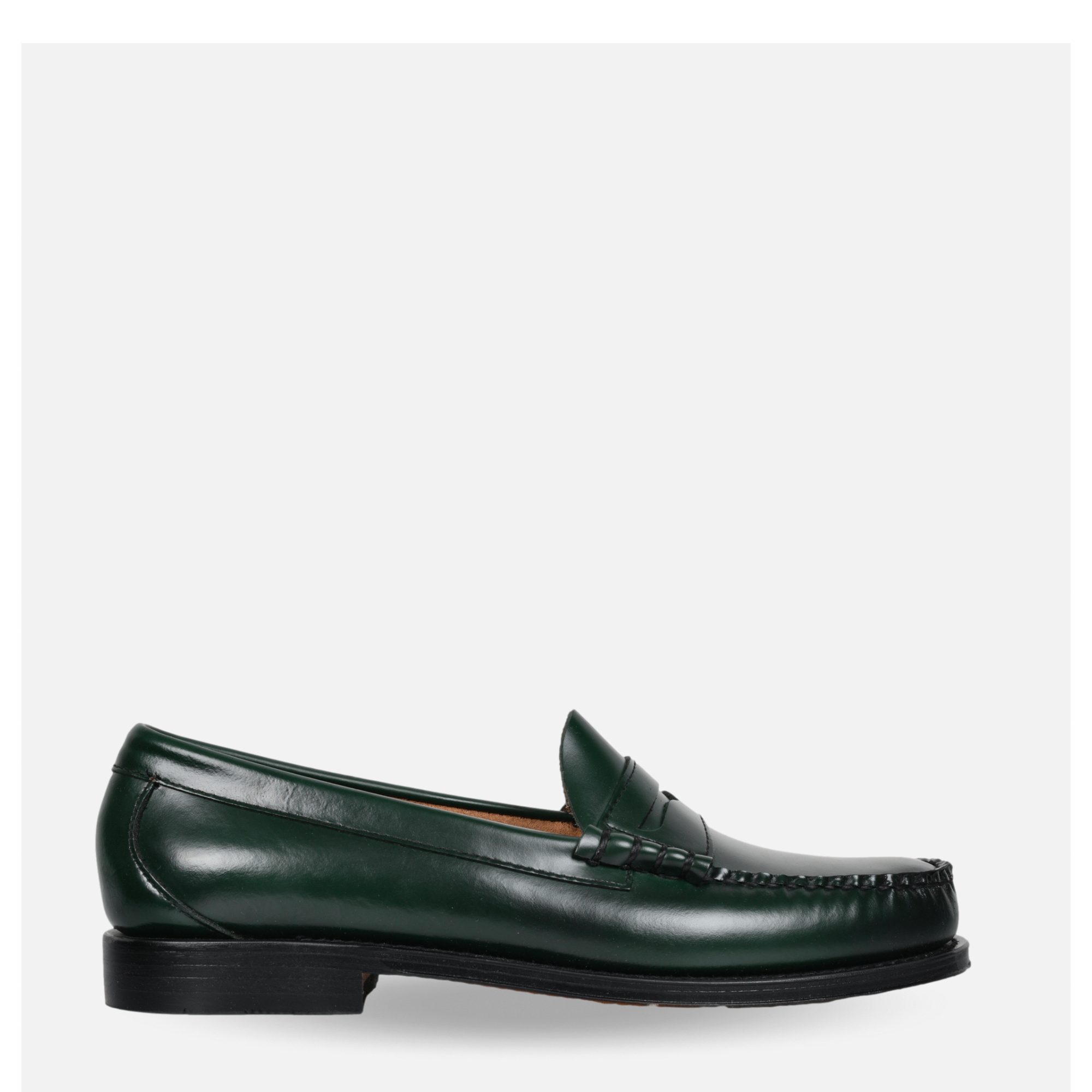 GH Bass| Weejun Heritage Larson Moc Pen Dark Green | Royalcheese