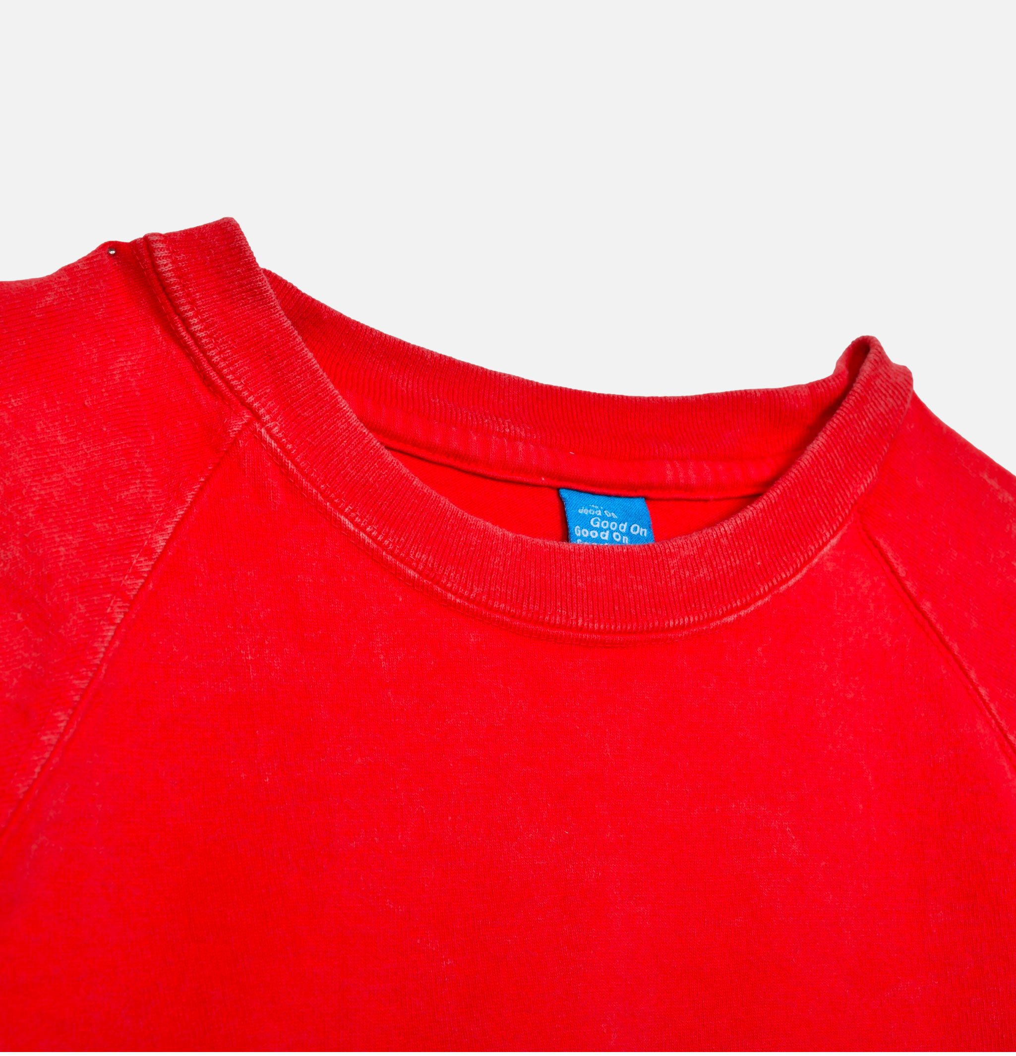 Good On Japan Vintage Dye Ls Raglan Pocket Rouge