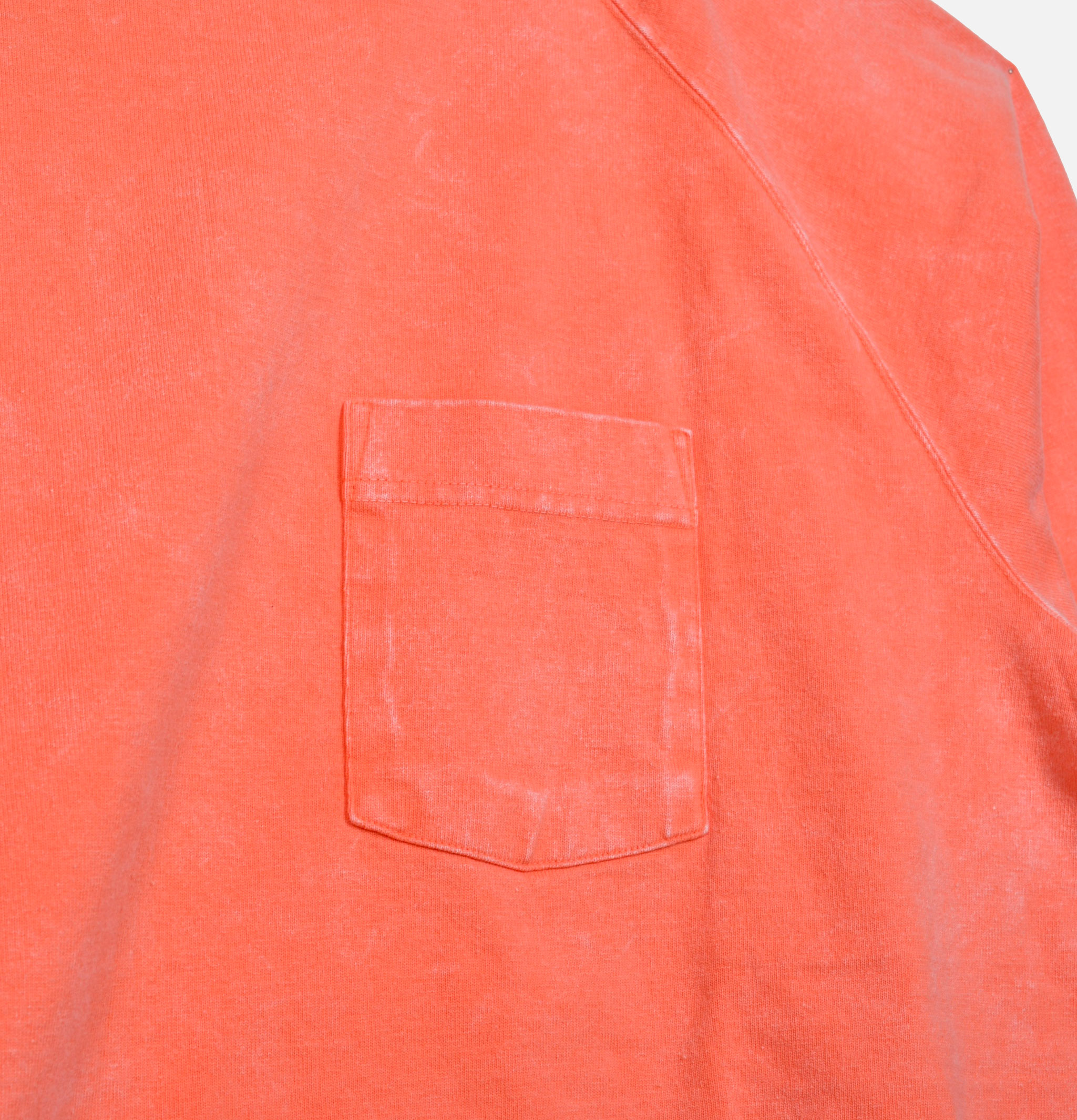 Good On Japan Vintage Dye Ls Raglan Pocket Peach
