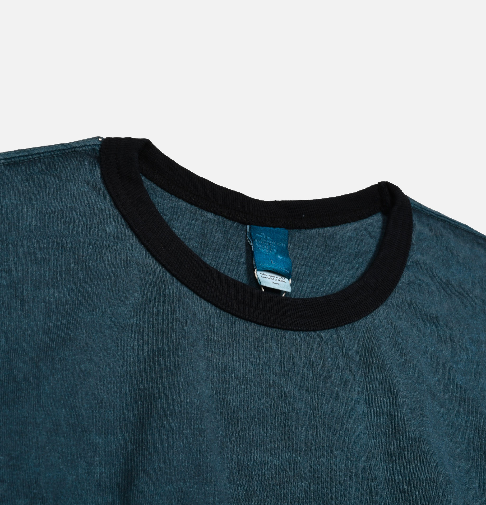 Good On Black S/s Ringer Tee Slate