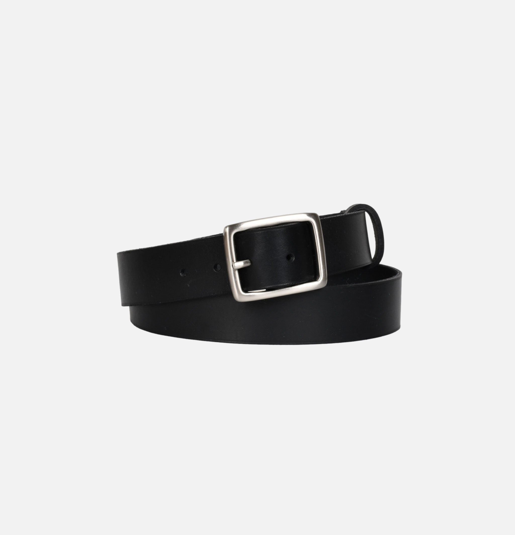 L'anguille Ceinture Phineas Black Silver