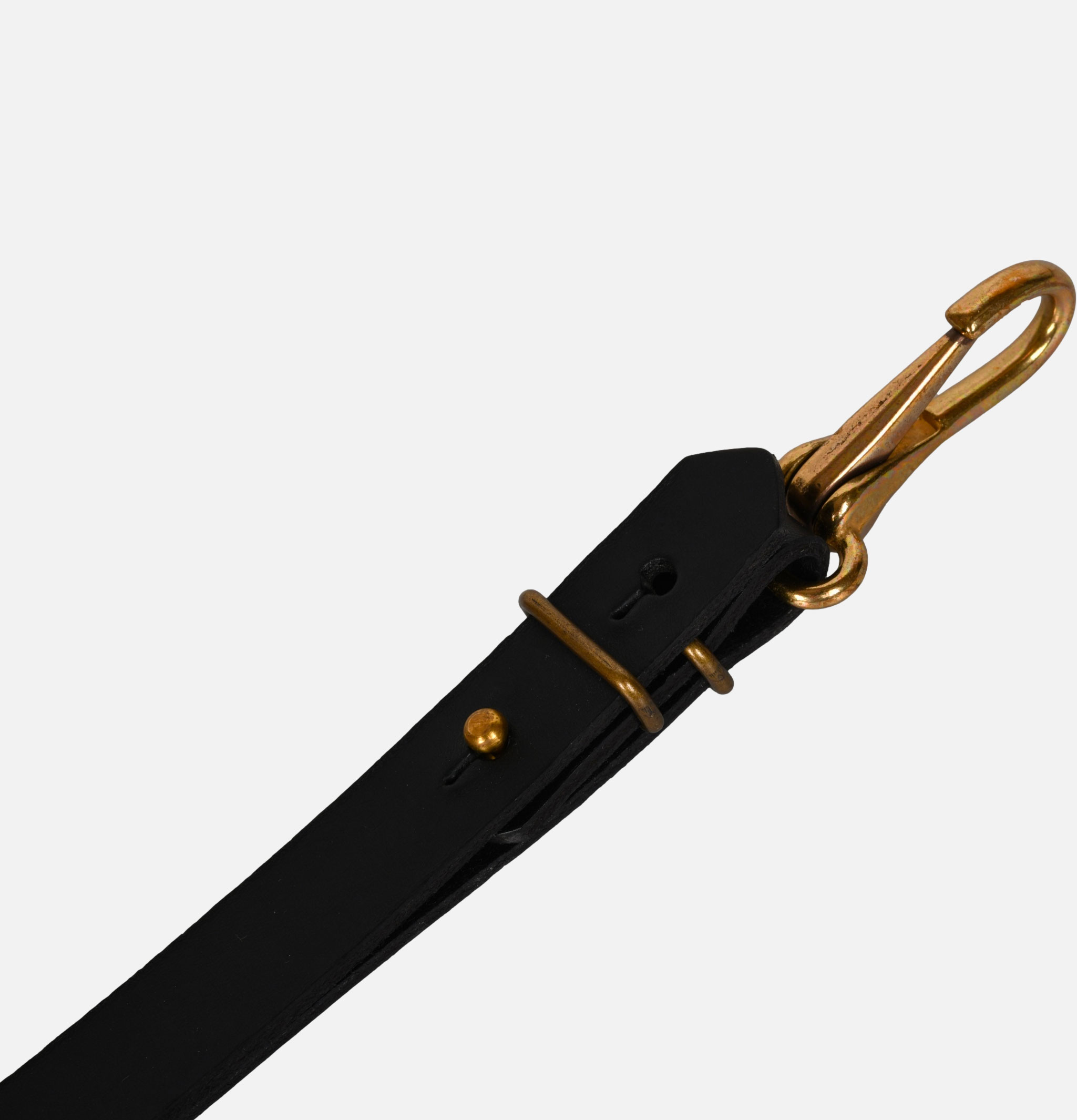 L'anguille Porte-clefs Cuir Noir
