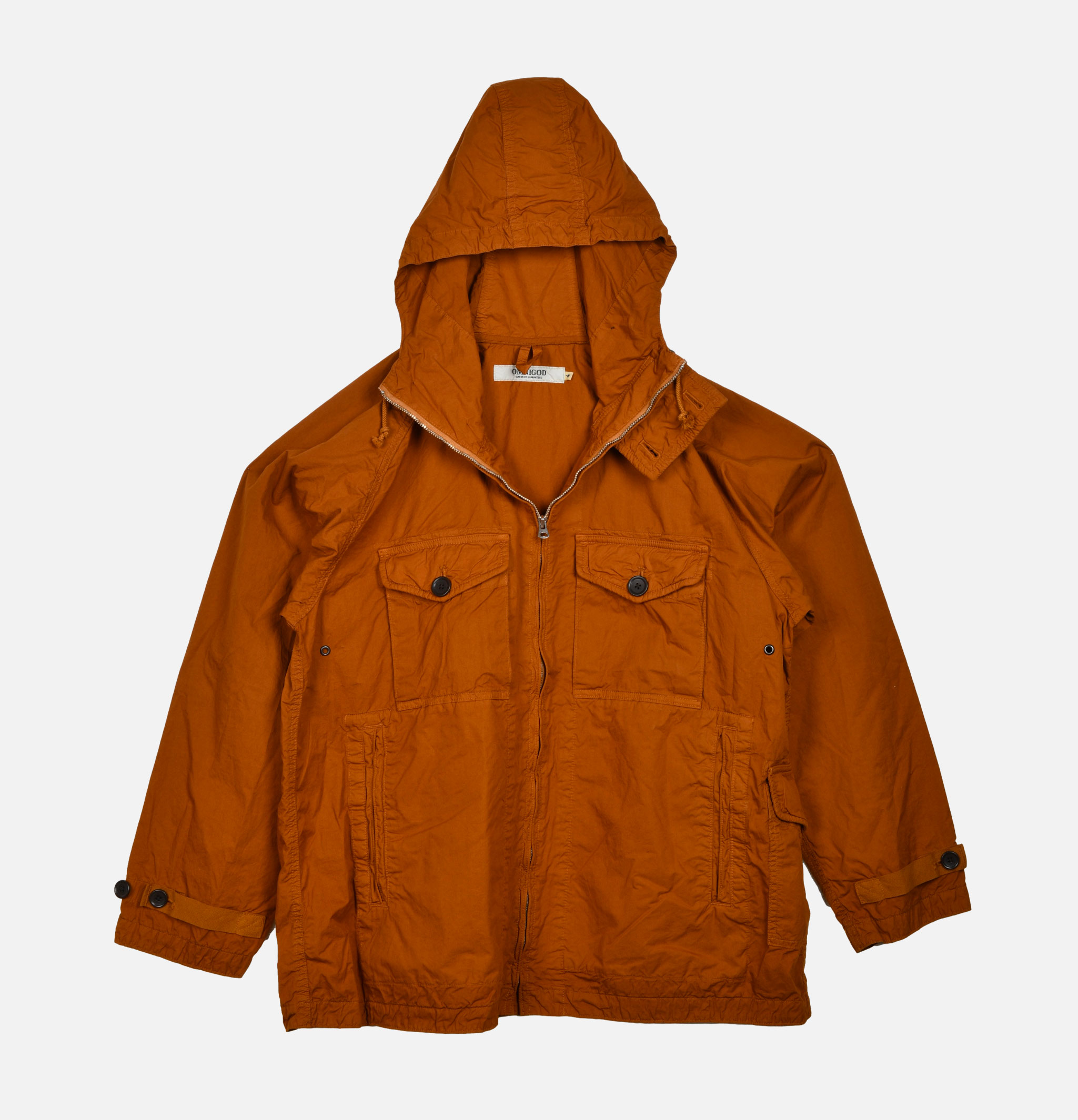 OMNIGOD Parka Military Hoodie Orange