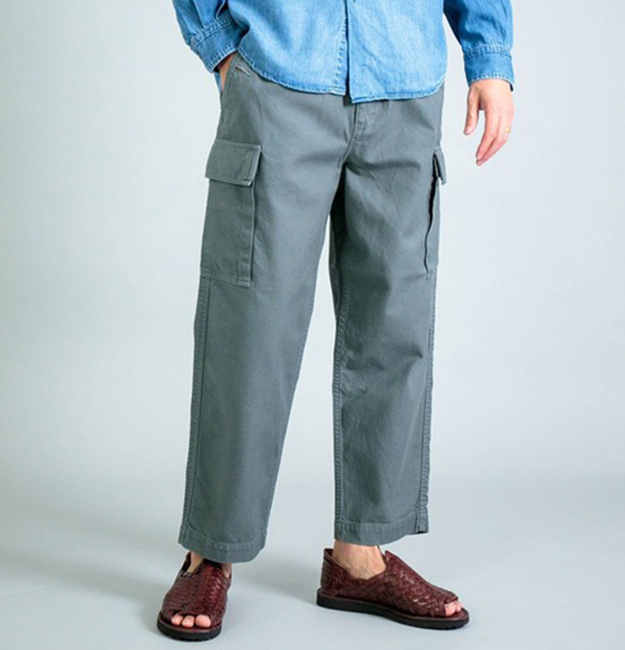 OMNIGOD Military Easy Cargo Pants Gris
