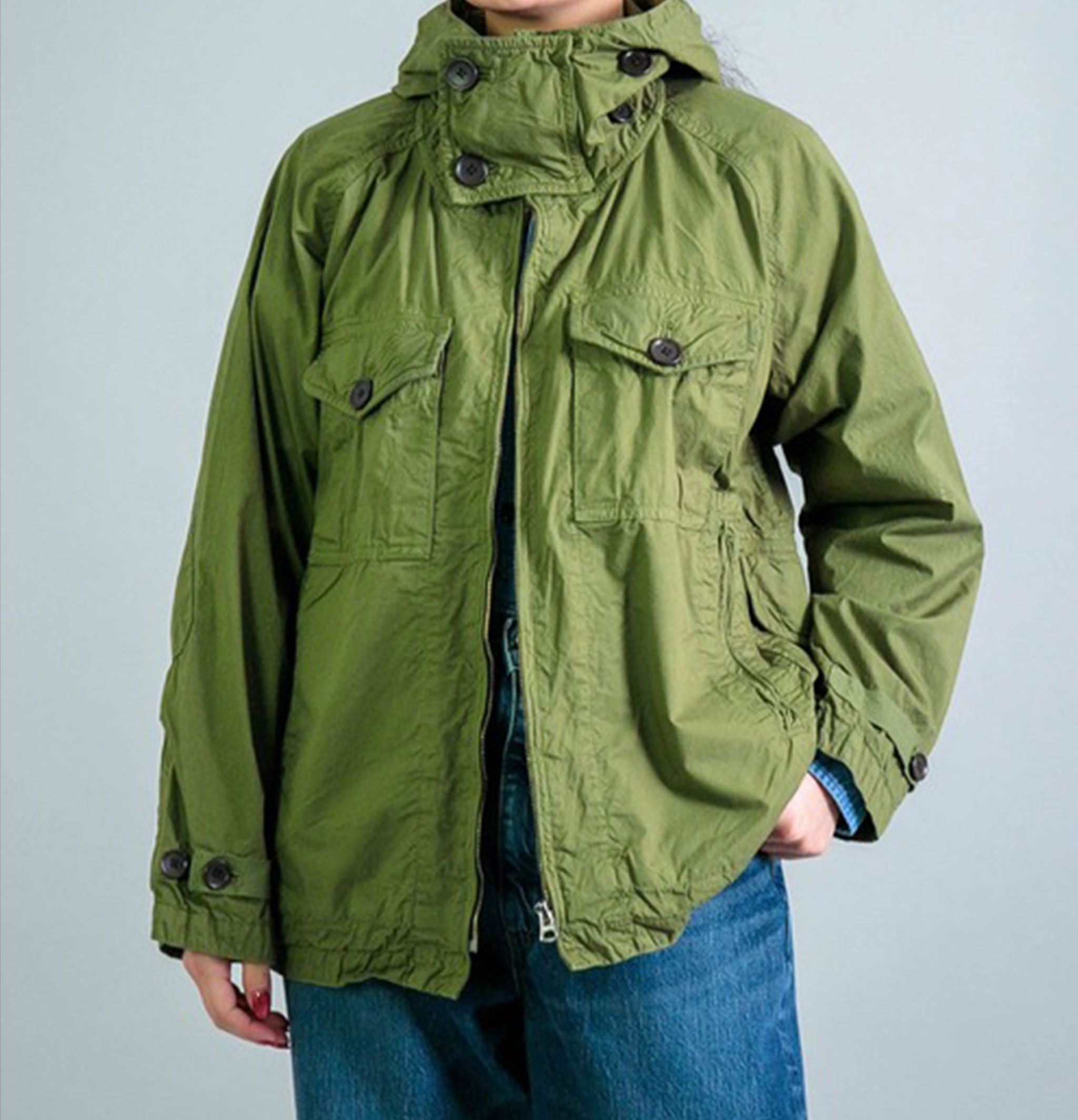 OMNIGOD Parka Military Hoodie Olive