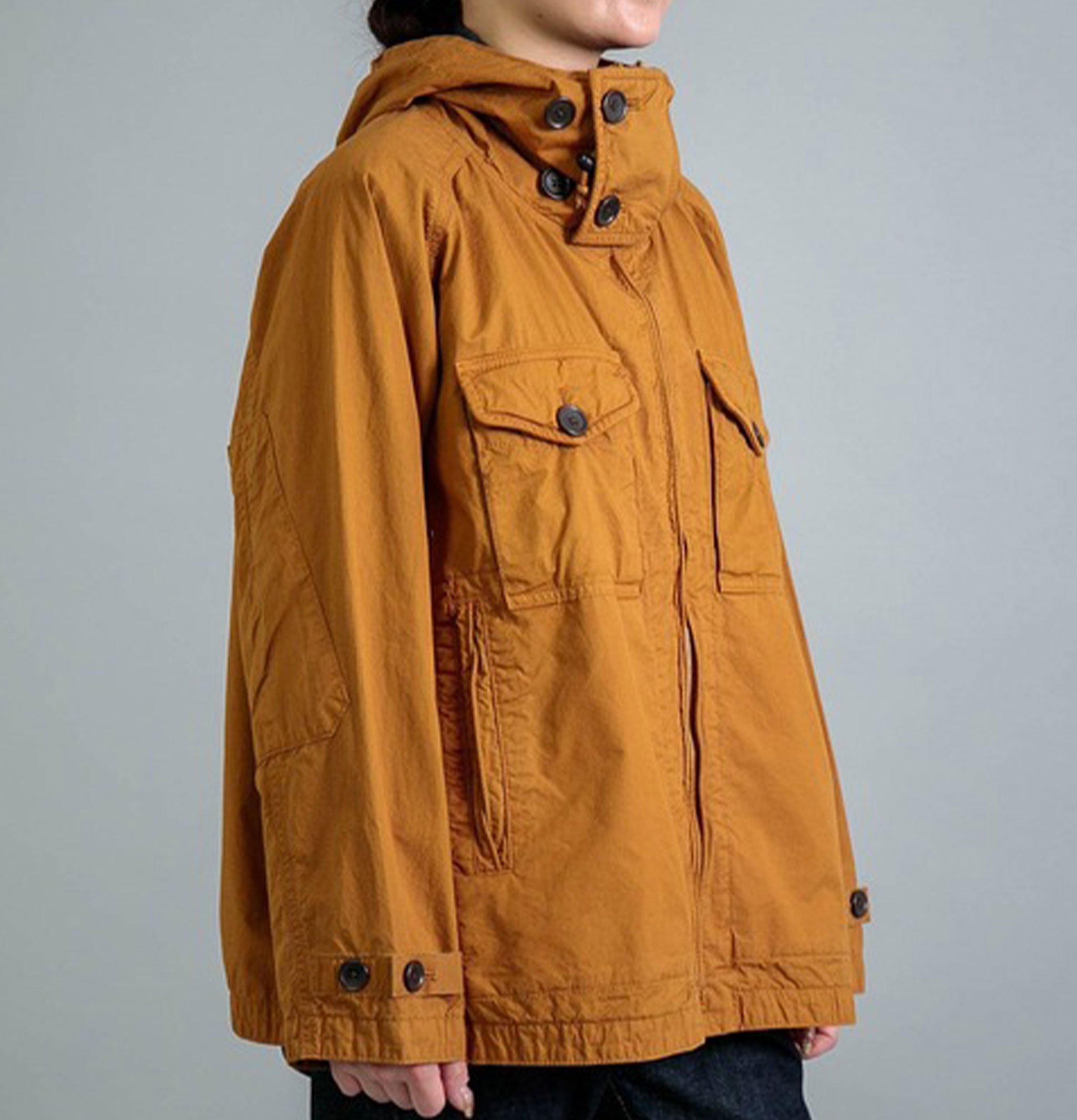 OMNIGOD Parka Military Hoodie Orange