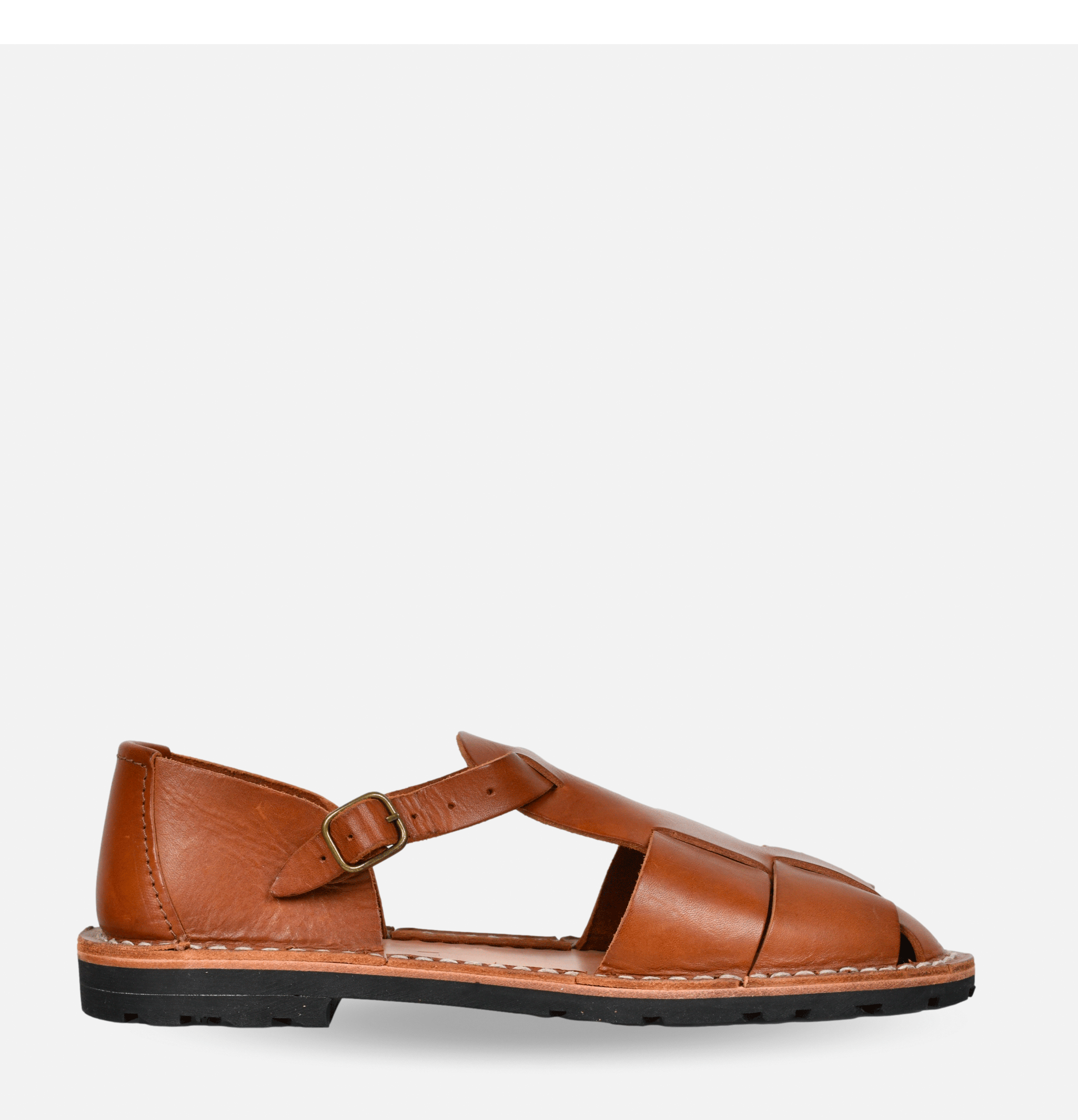 Steve Mono Artisanal Sandal Shoe Chocolate.