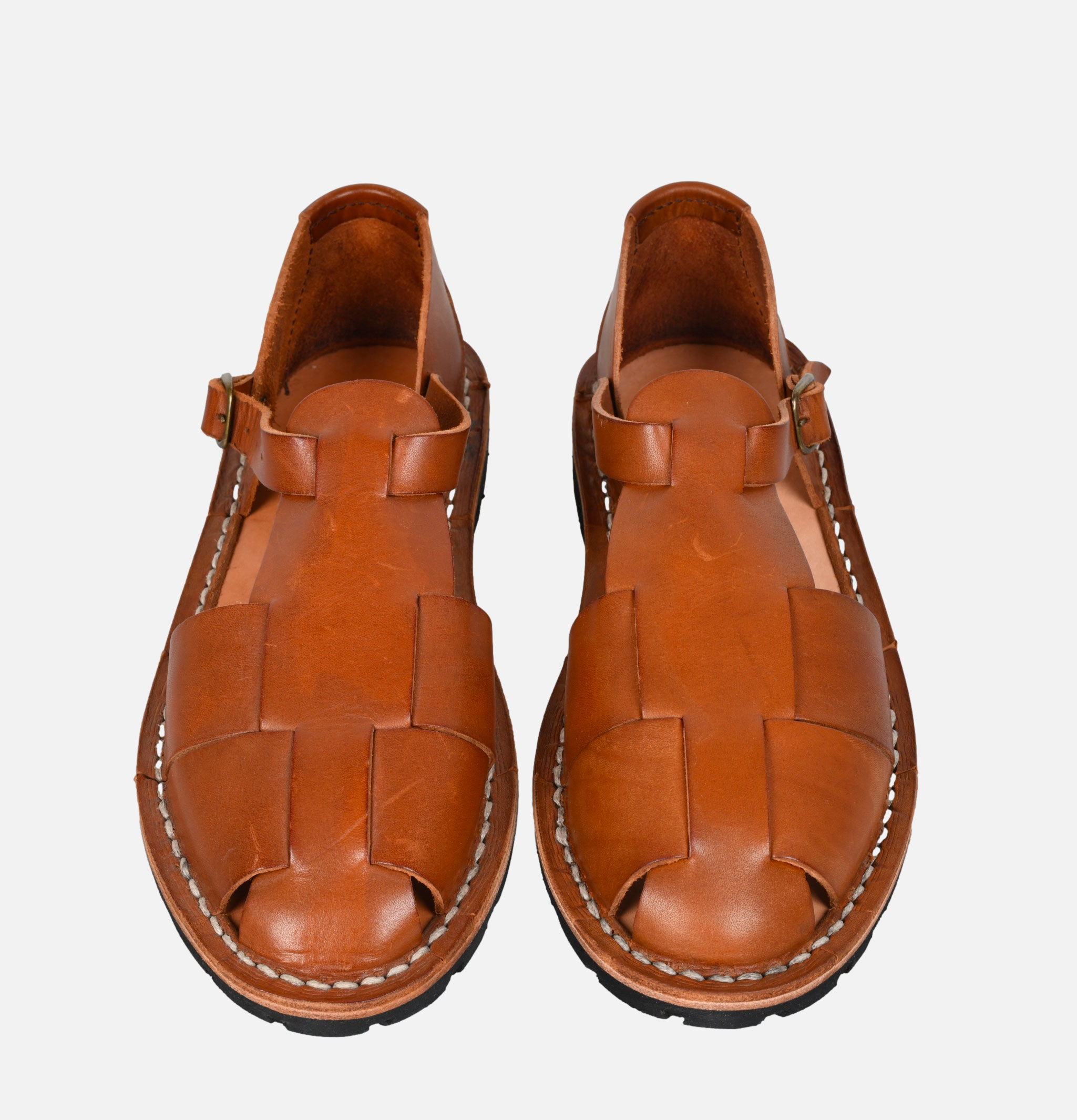 Chaussures Steve Mono Artisanal Sandal Shoe 11  Chocolate.