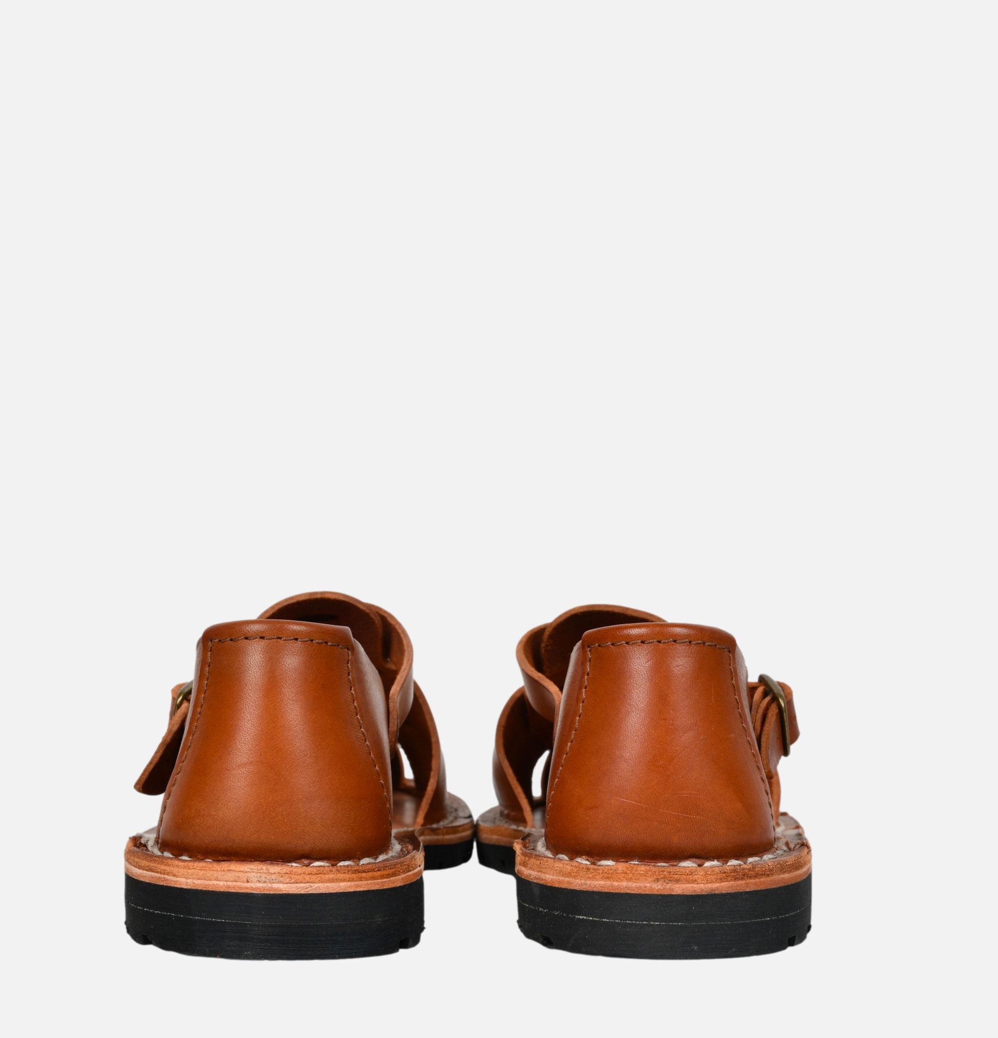 Chaussures Steve Mono Artisanal Sandal Shoe 11  Chocolate.