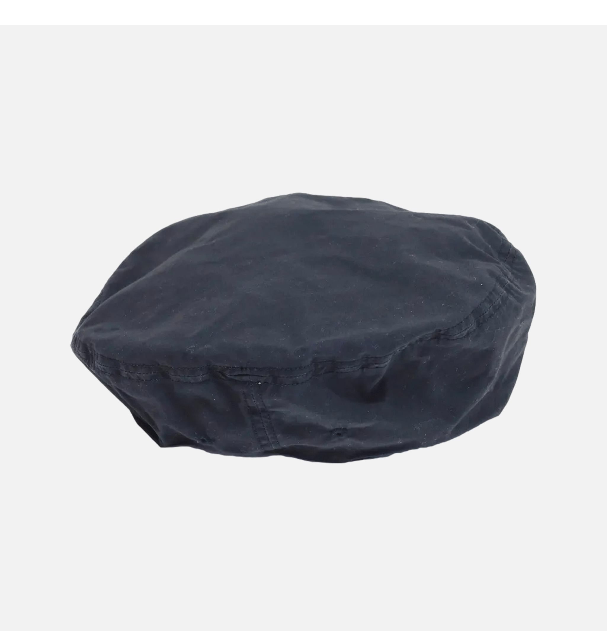 Decho Waxed Cotton Beret Black