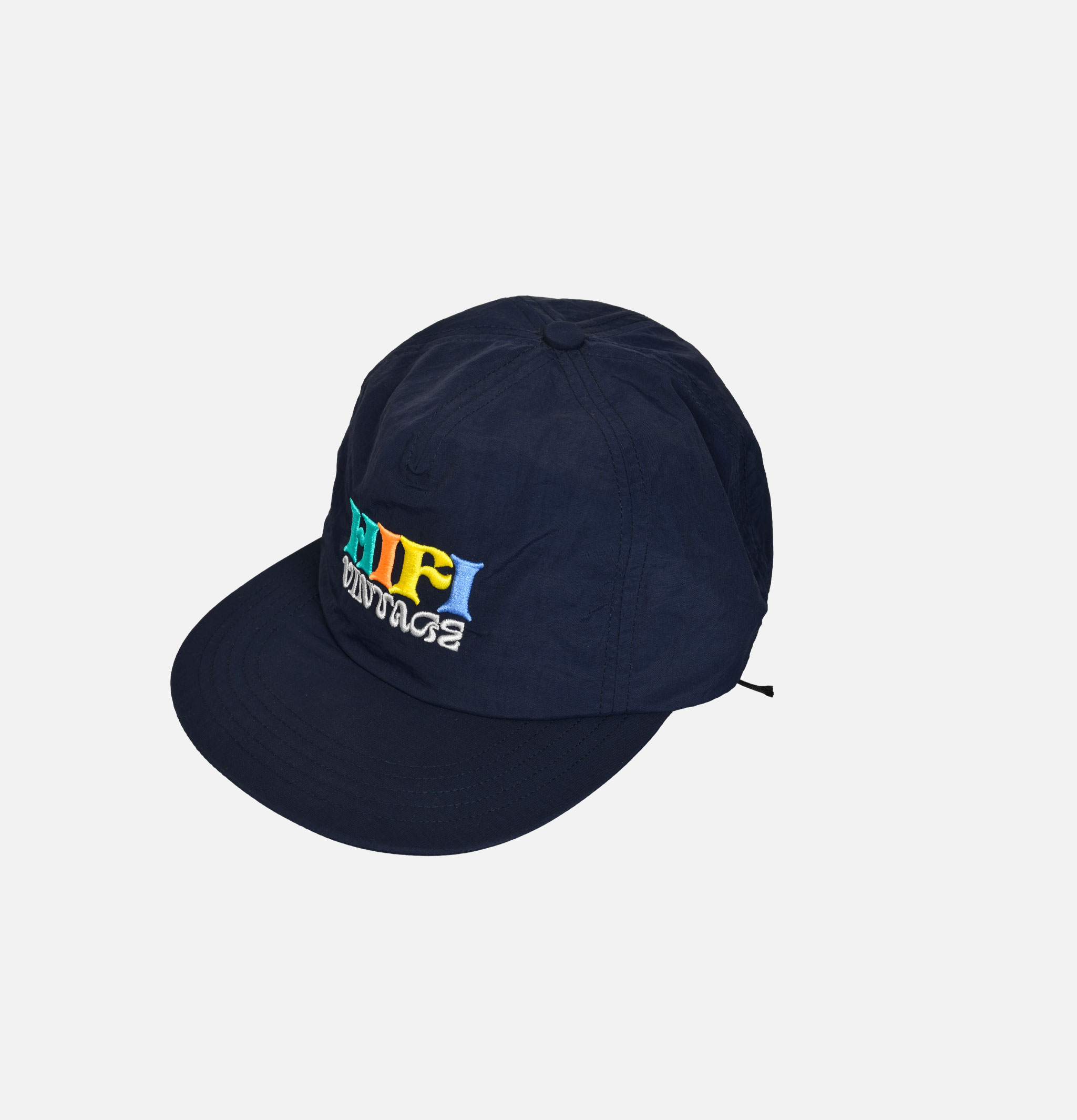 Nylon Emb 5pnanel Cap Navy