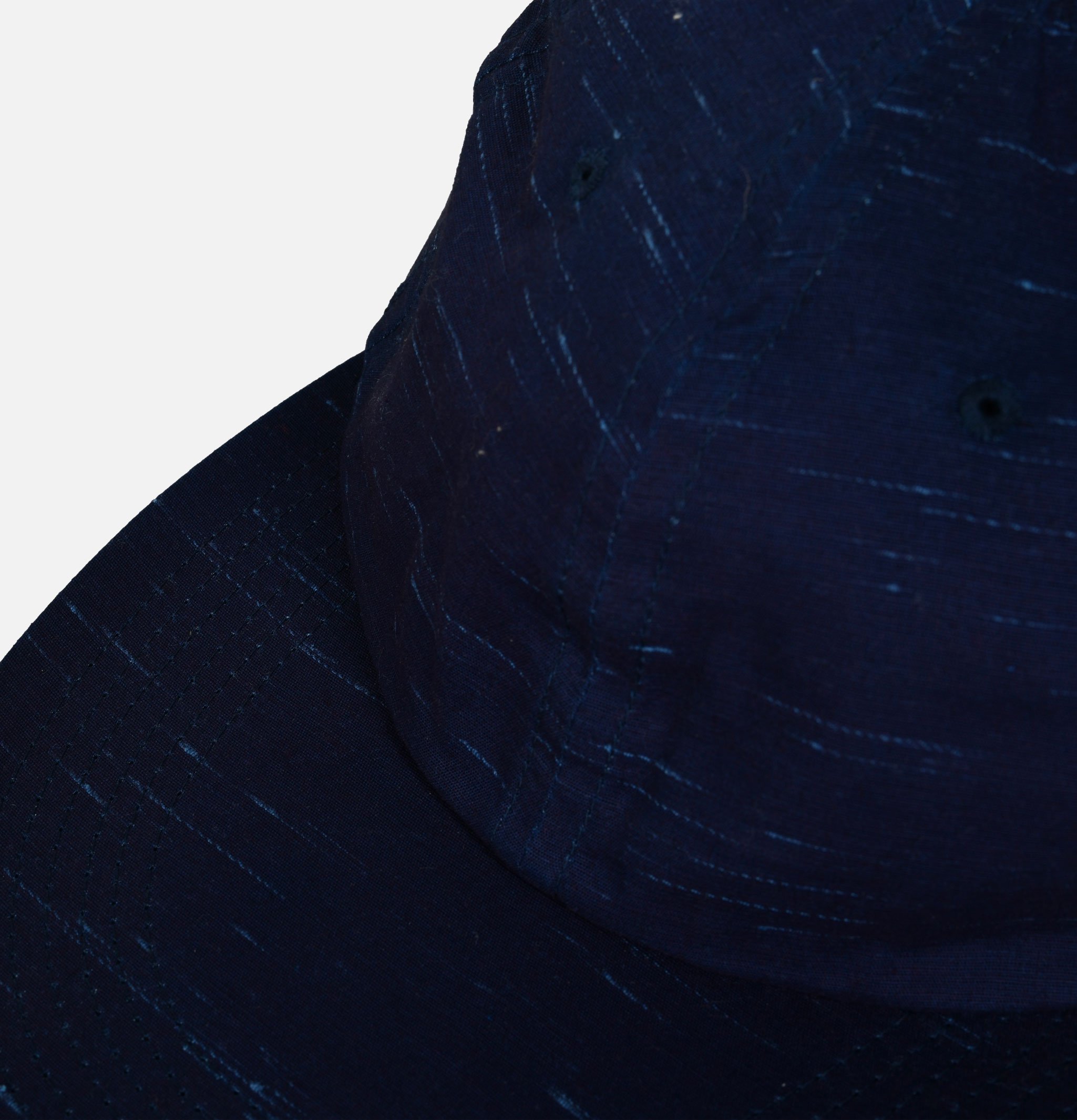 Indigo Long 6panelcap Sazanami