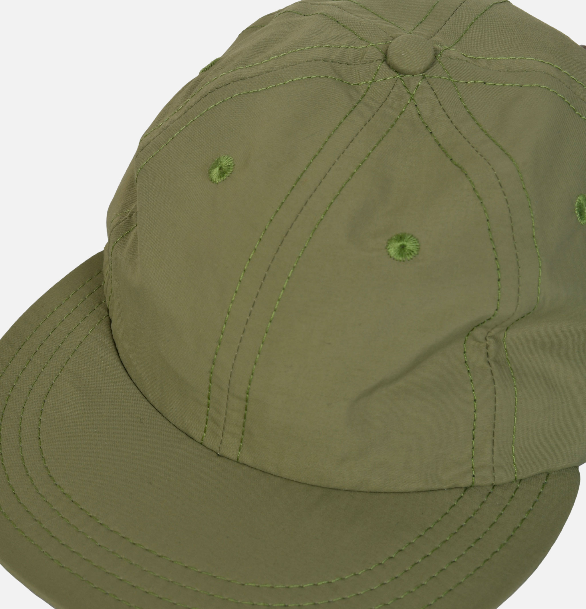 6 Panel Cap Army Green