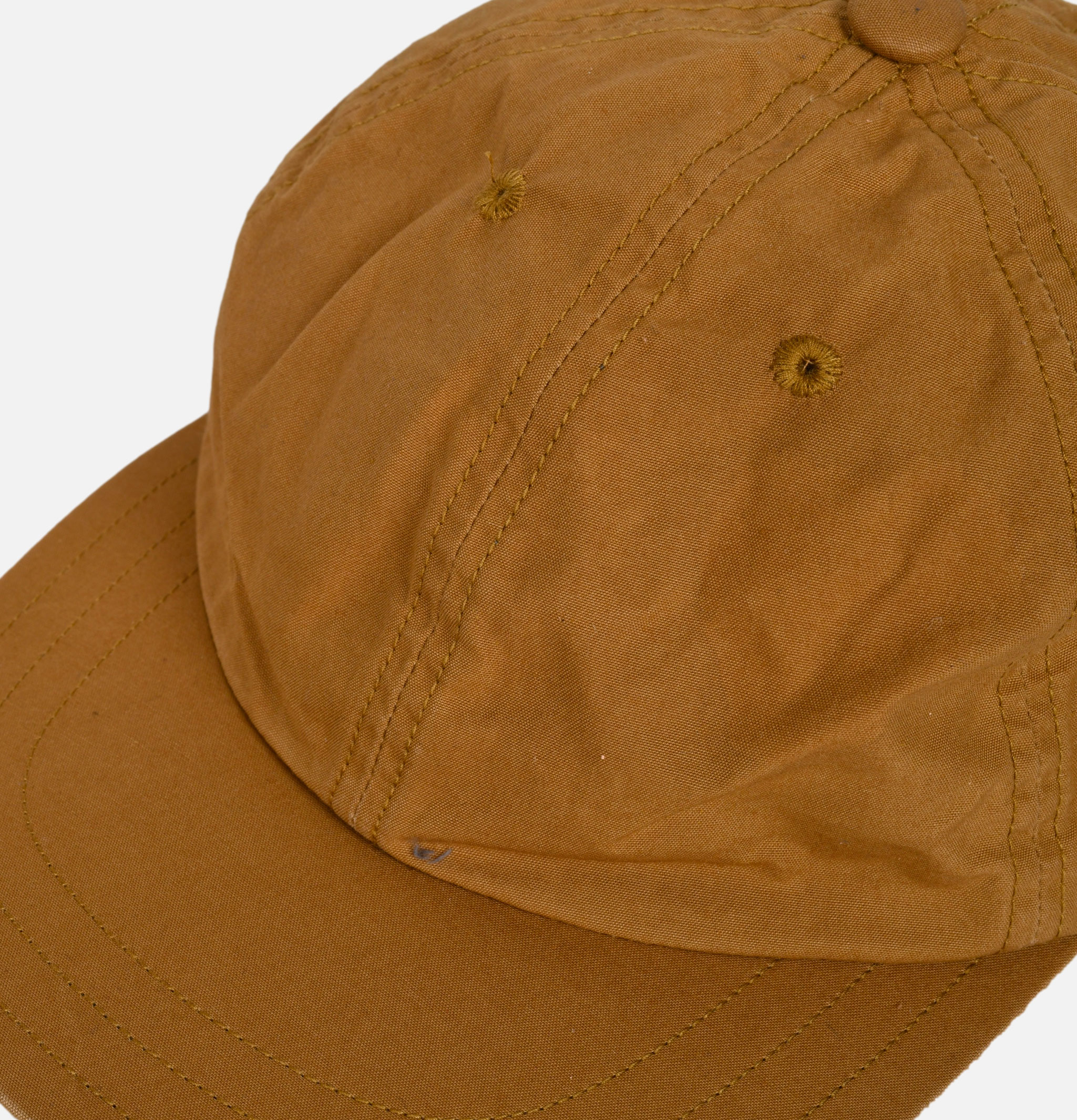 DECHO Ballcap Waxed Cotton Ball Buckle Beige