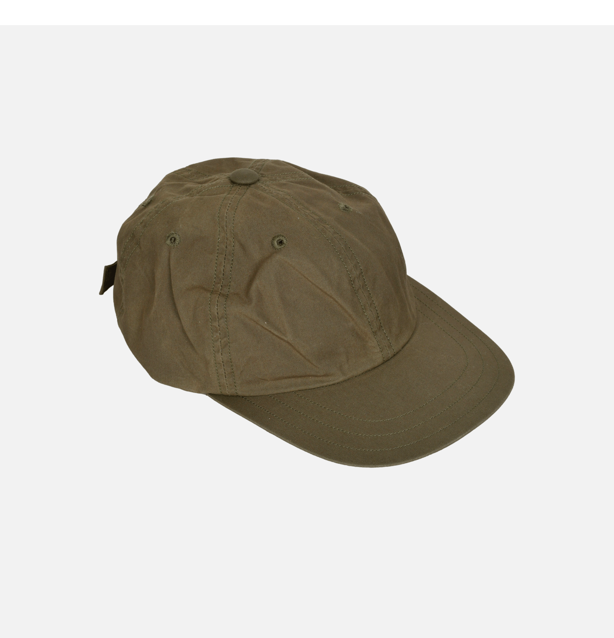 DECHO Ballcap Waxed Cotton Ball Buckle Olive