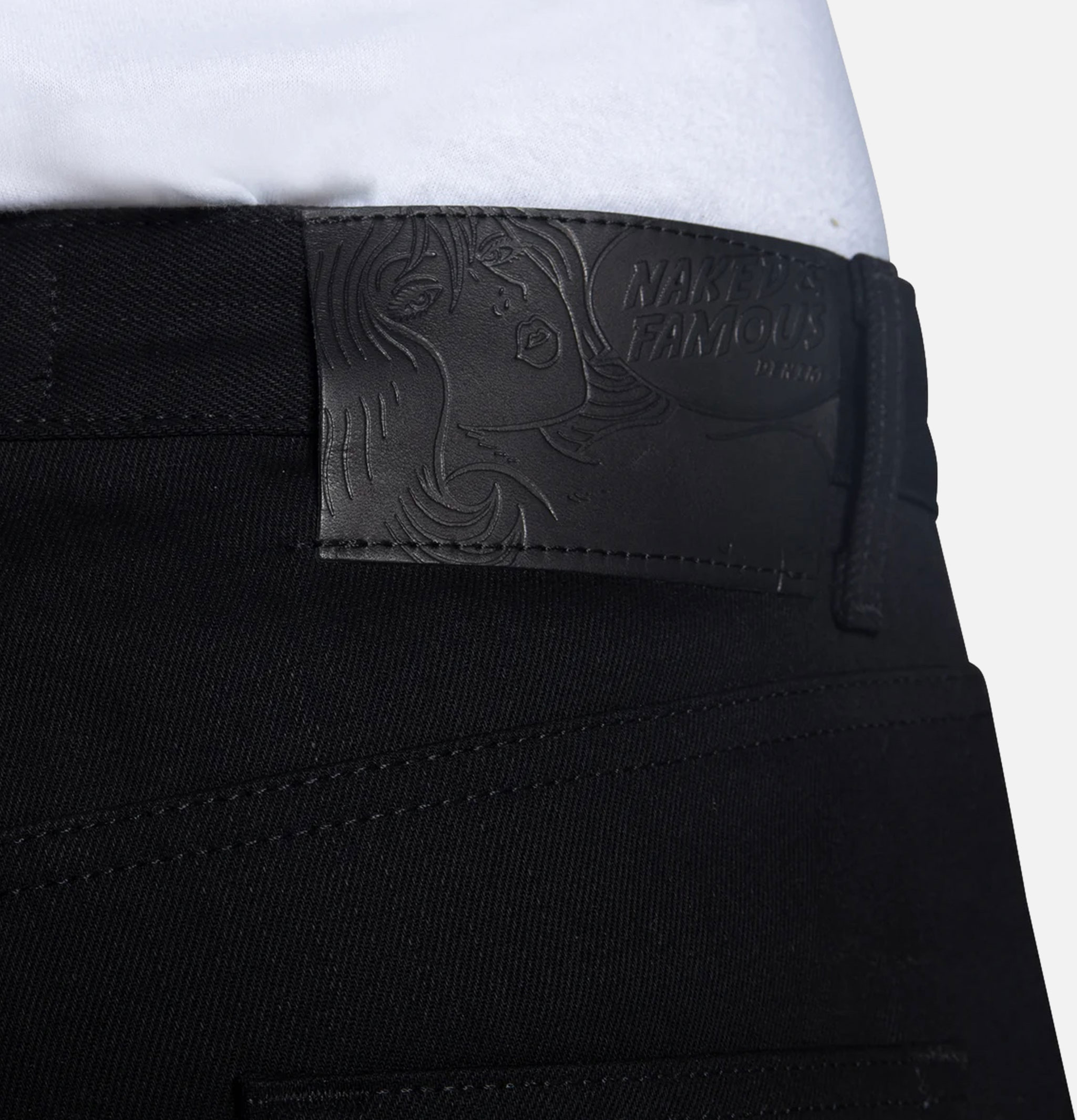 Naked & Famous Jean Strong Guy Selvedge 13oz Black