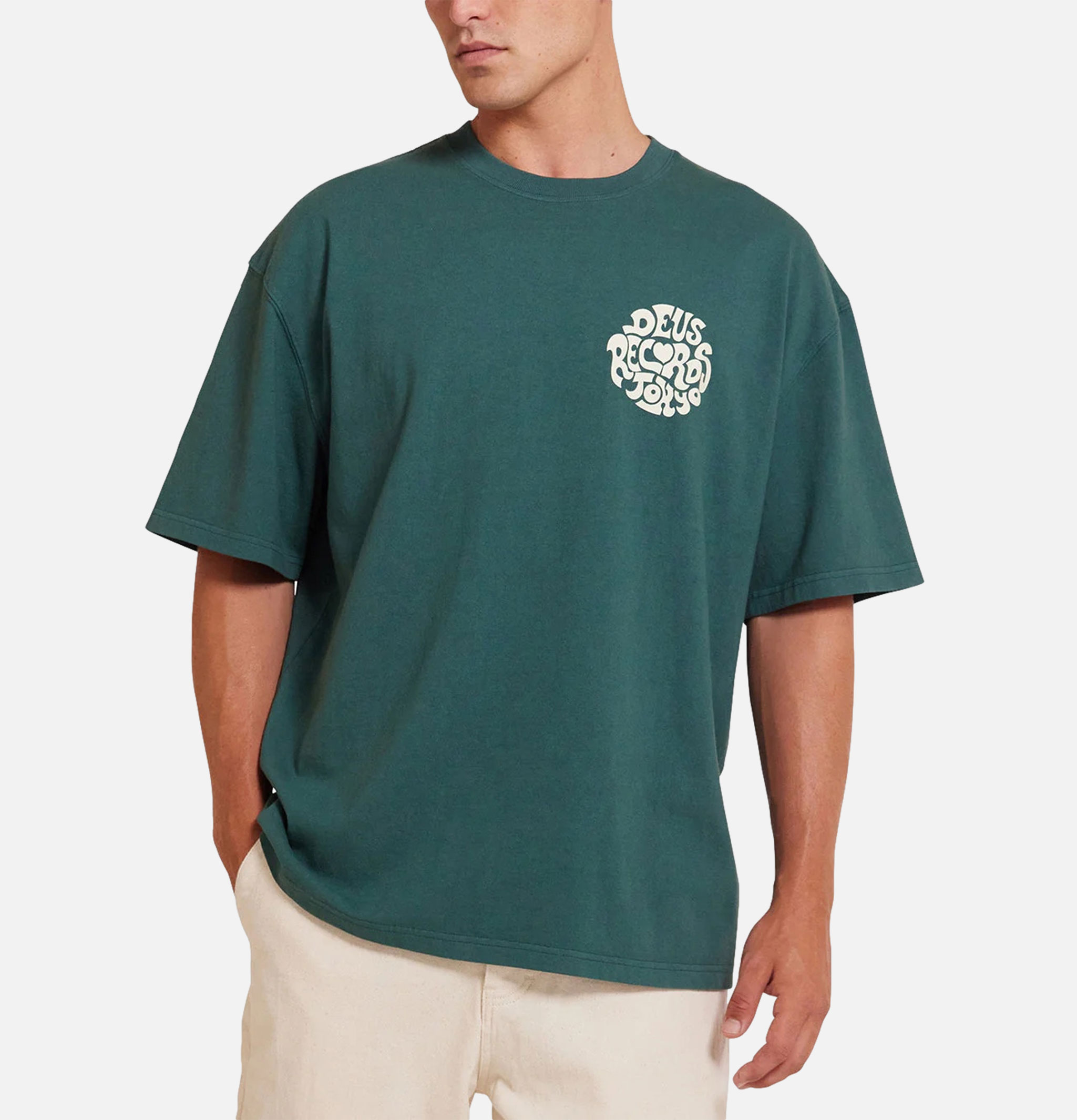Deus T-shirt Paradigm Forest Green