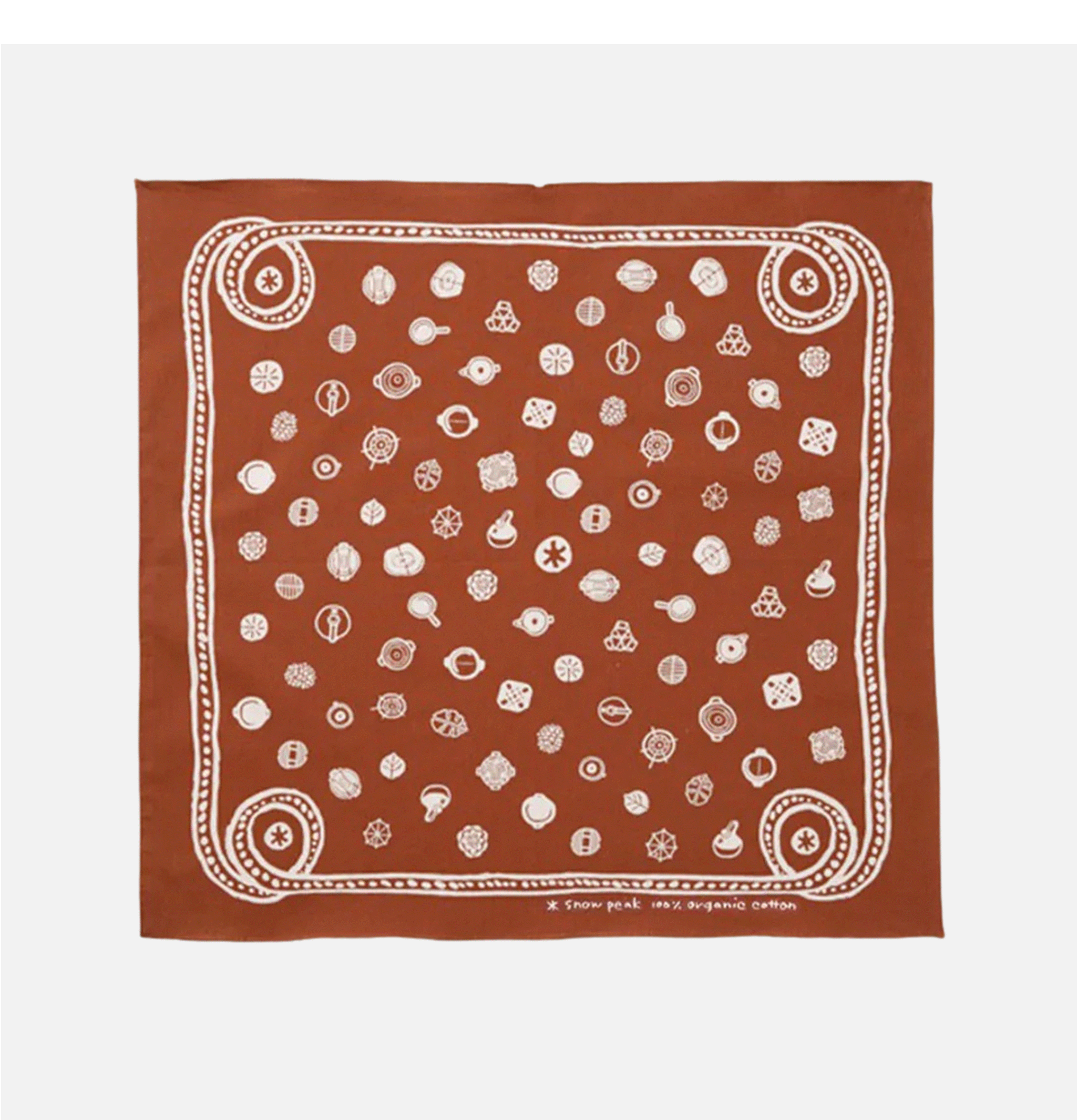Snow Peak Bandana Dot Orange