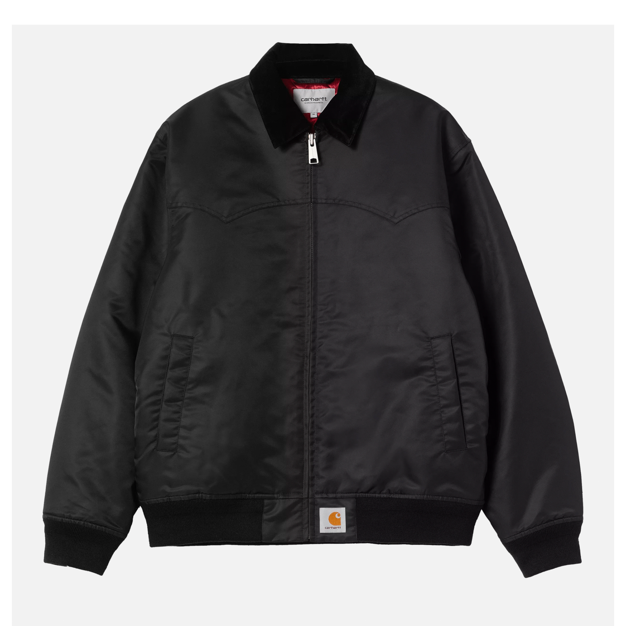 ★Carhartt Santa Fe Jacket M寸★USA J13 BLK Carhartt J13BLK Duck Santa Fe Quilt Flannel Lined Black Jacket