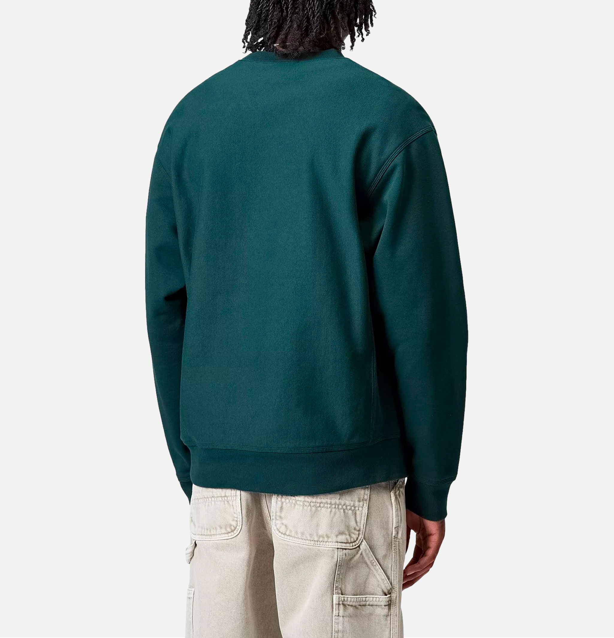 Carhartt WIP American Script Sweatshirt Deep Lagoon