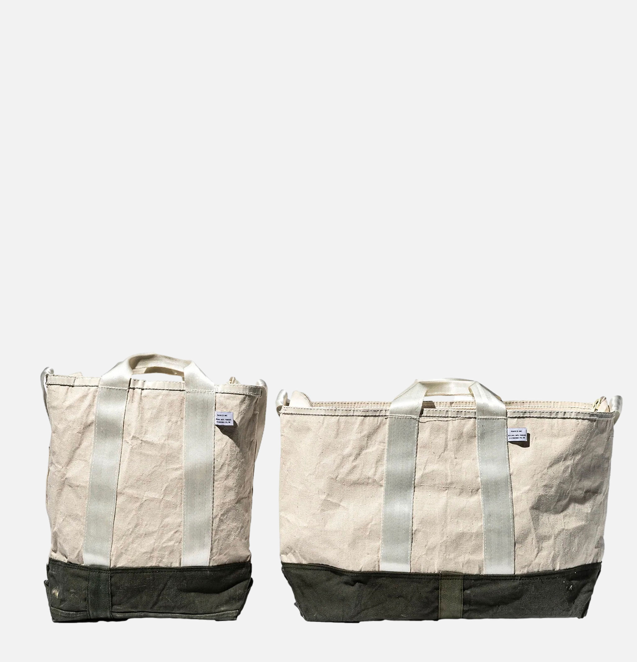 Puebco Cotton Laminate Tote Bag Olive