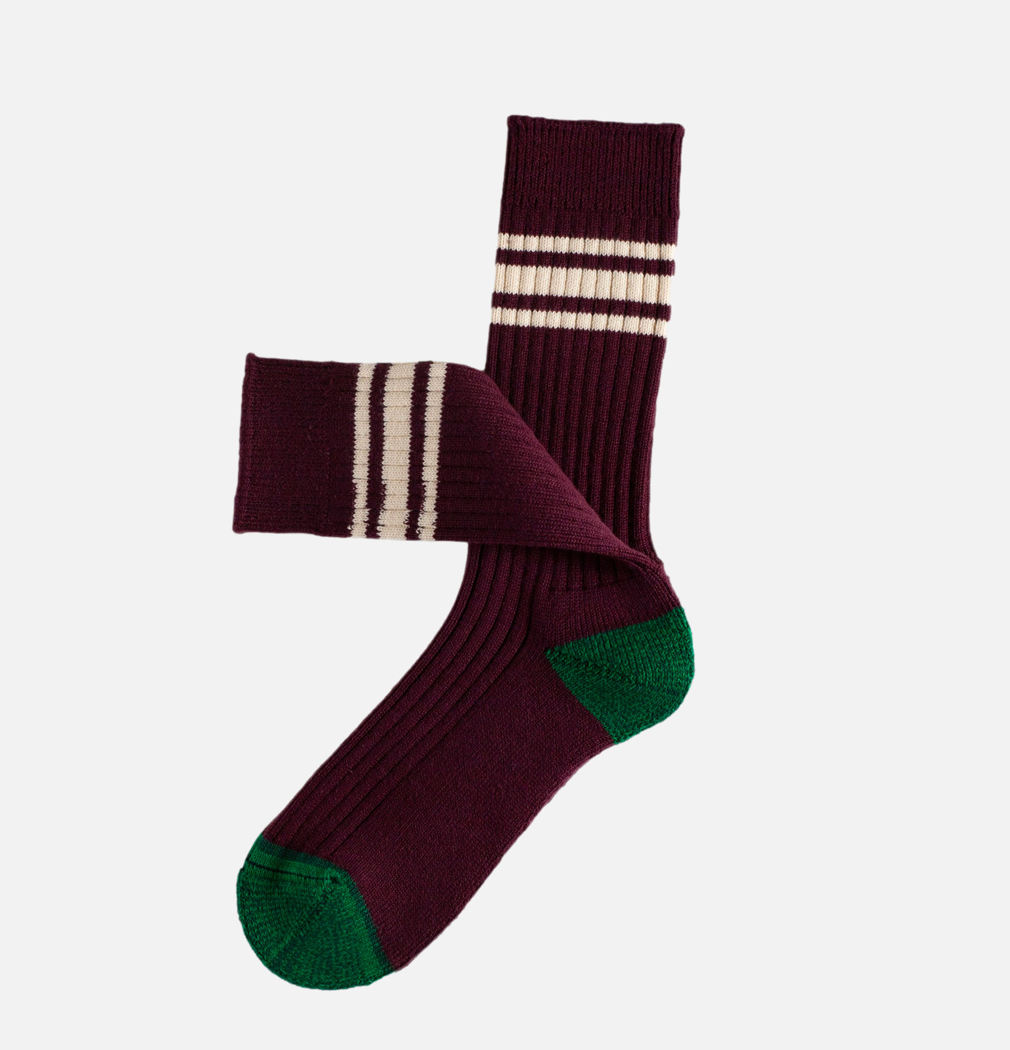 Thunders Love Nautical Turn Beach Break Burgundy Socks