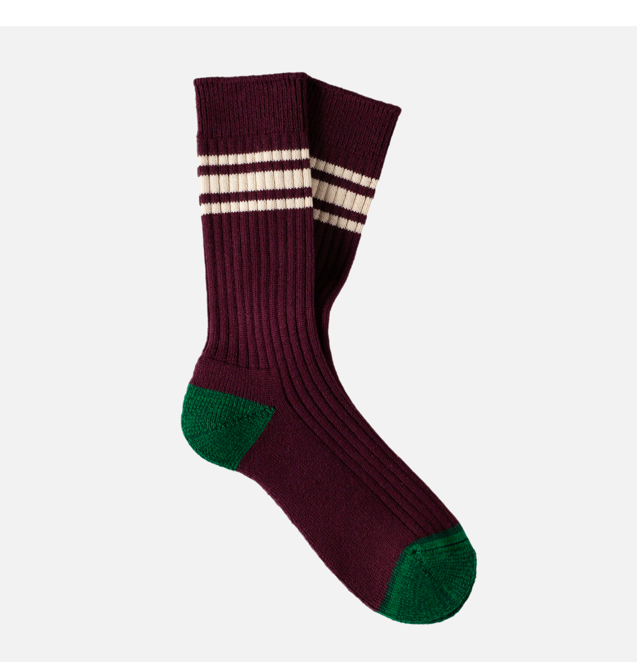 Thunders Love Nautical Turn Beach Break Burgundy Socks