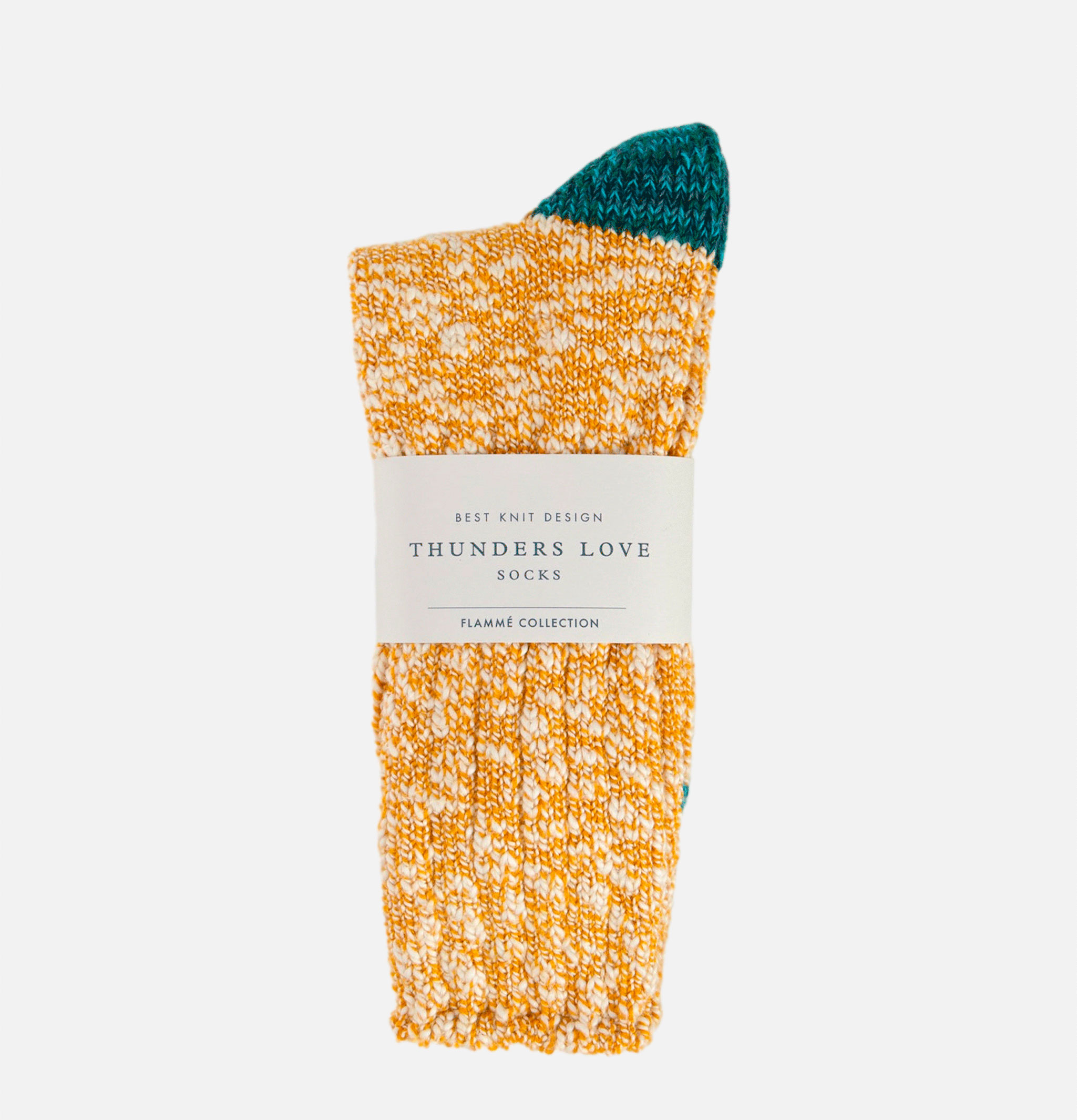 Thunders Love Flamme Mustard Socks