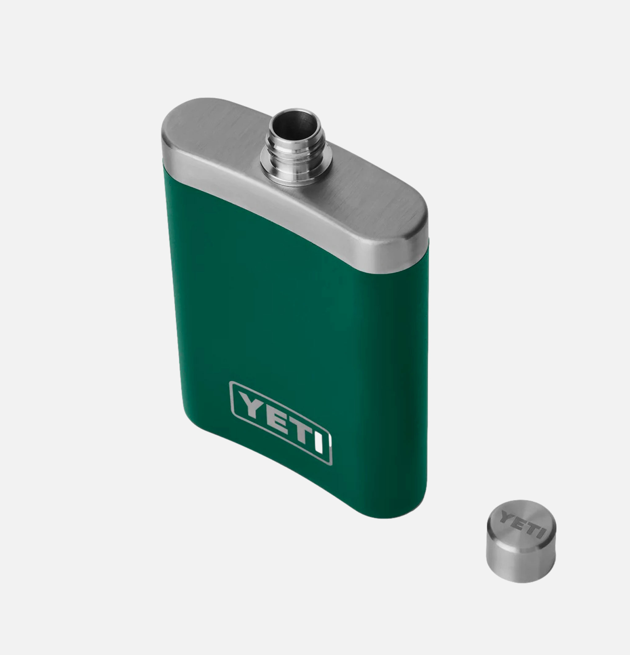 Yeti Rambler Flask Black Forest Green